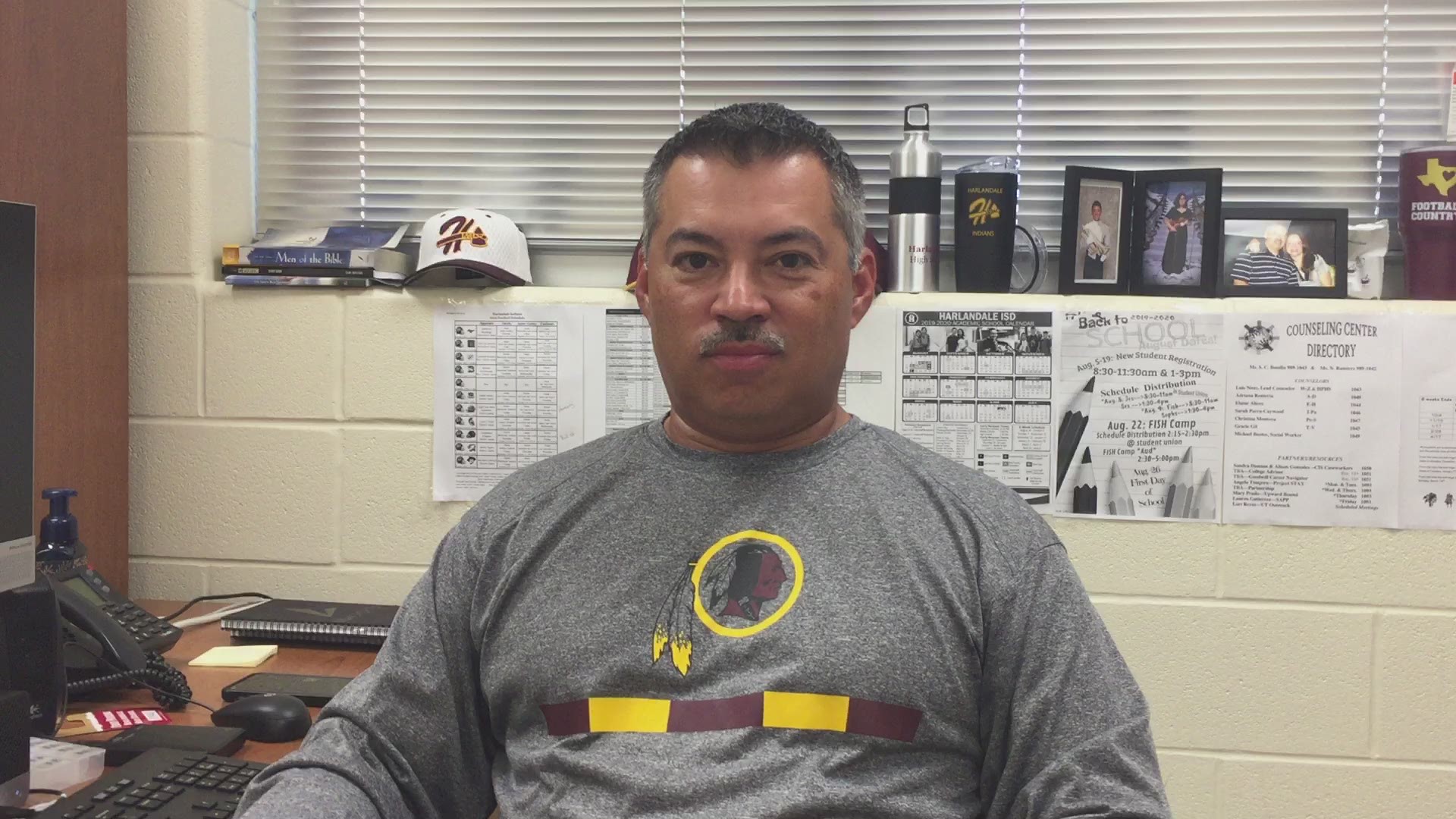 Harlandale coach Albert Torres on the Indians