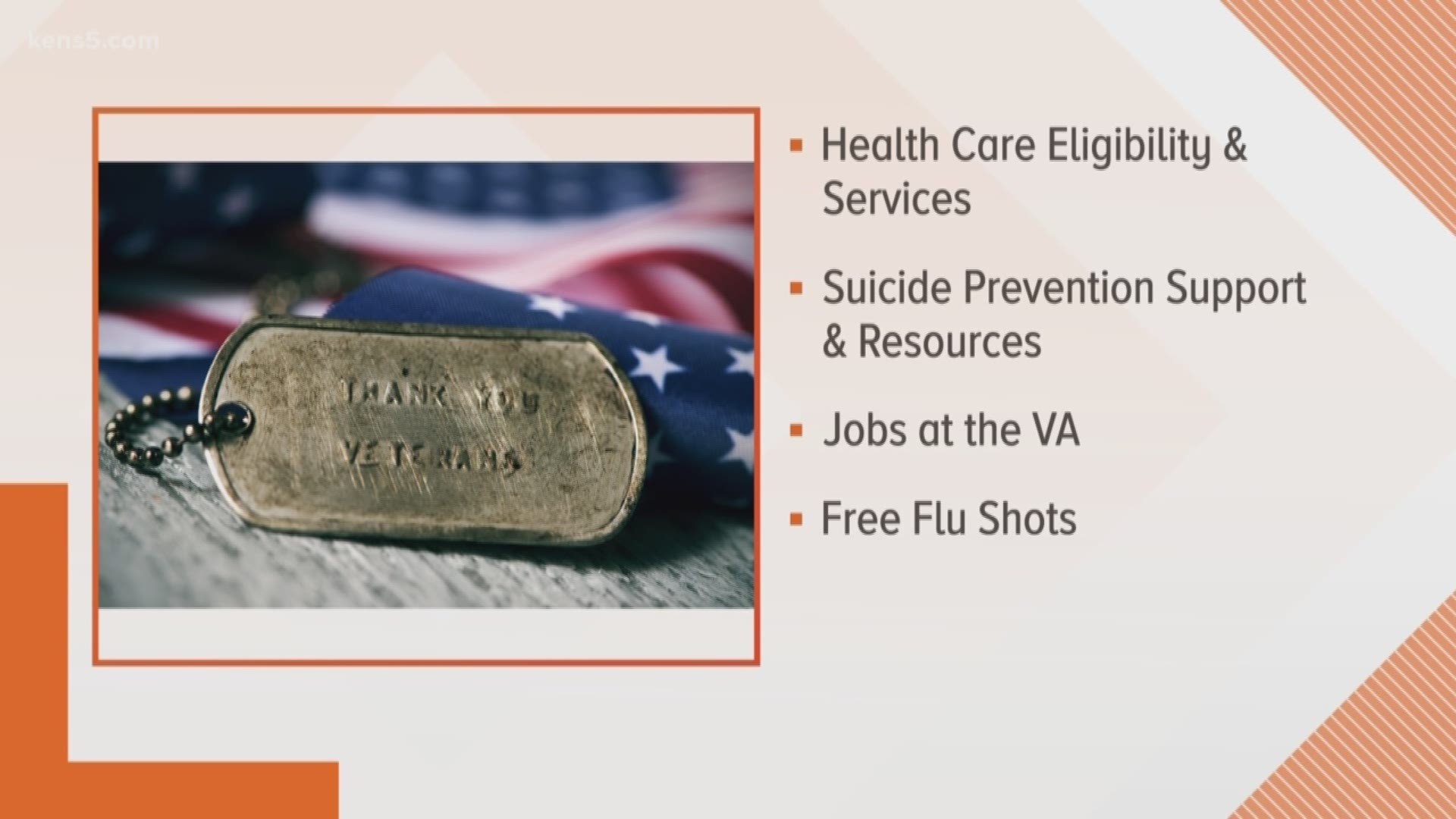 An information fair is being held by the local VA to help veterans and their families.
