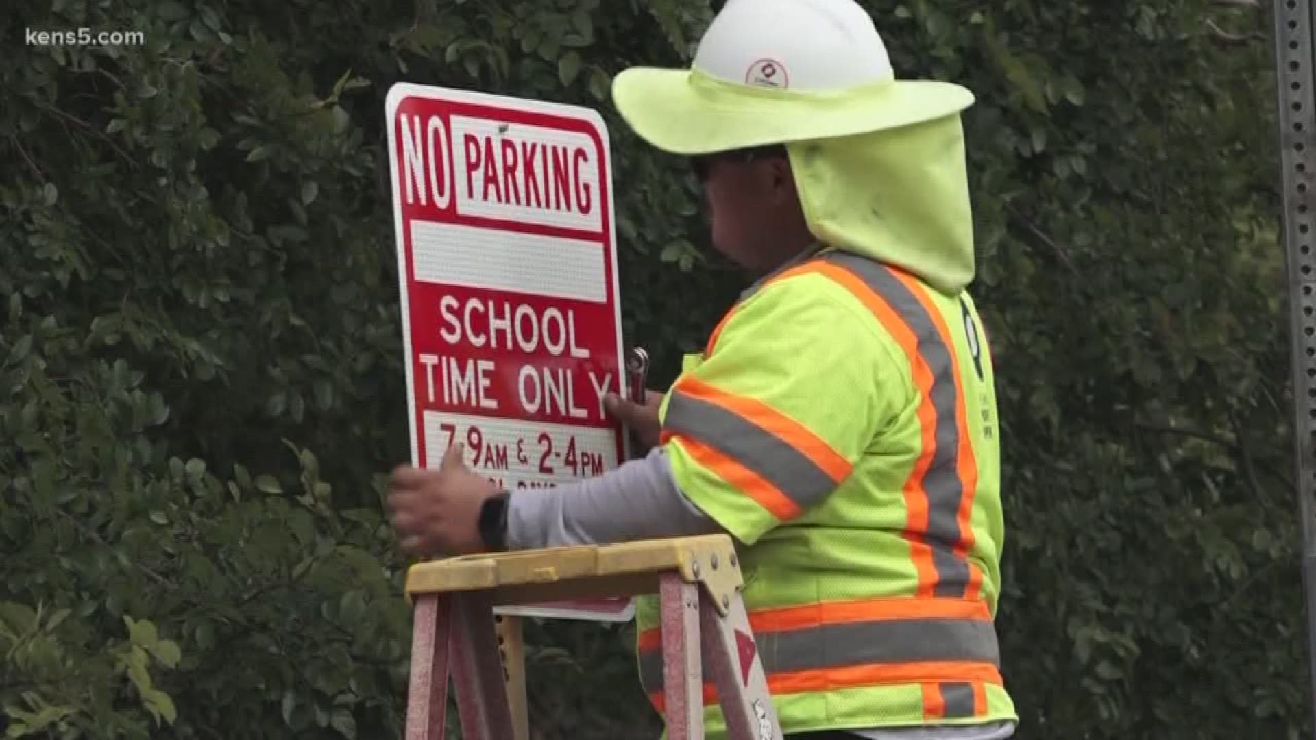Crosswalks, signage and flashing lights are receiving touch-ups to maximize the safety of the thousands of students starting school on Monday.