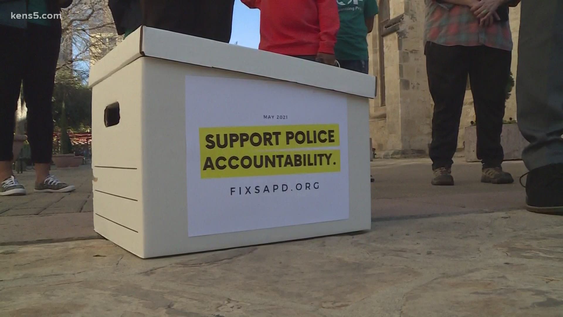 The petition was created by a local coalition demanding improved accountability measures from the San Antonio Police Department.