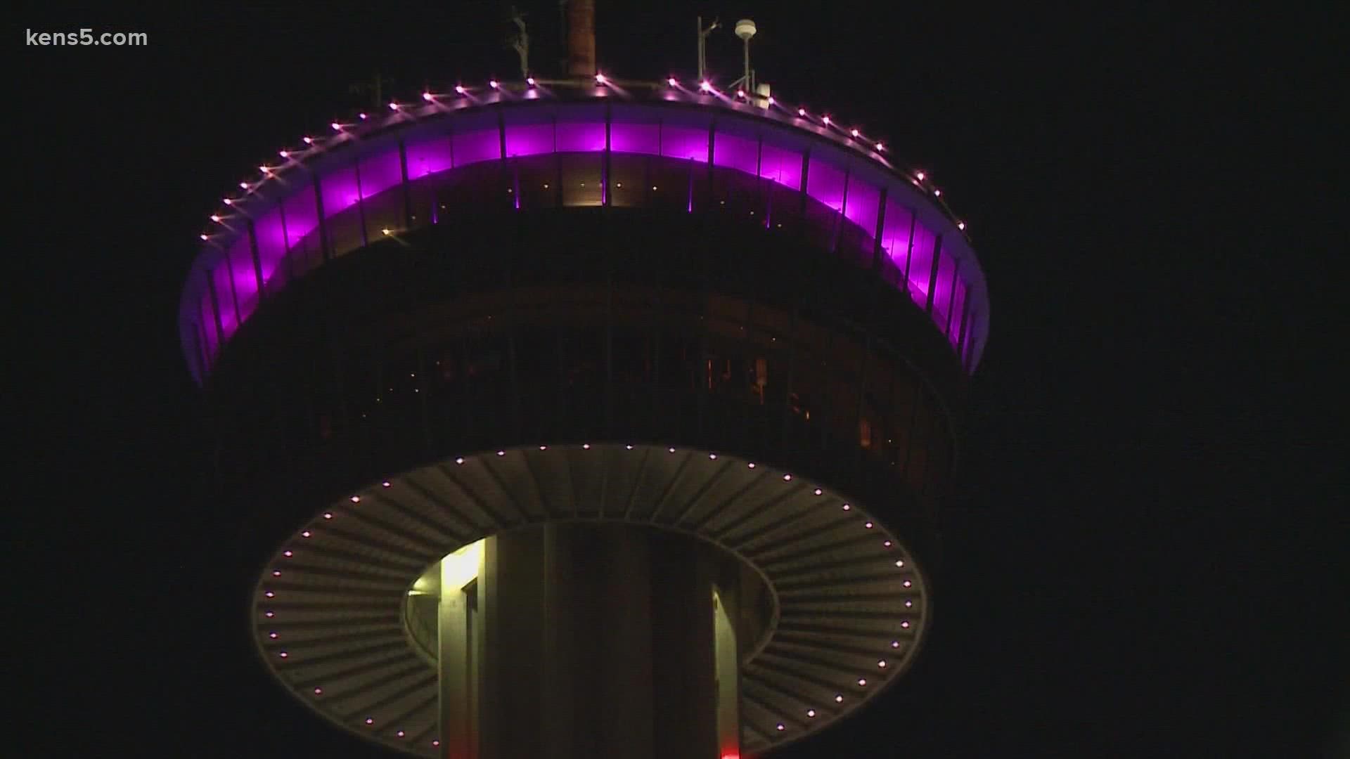 Here's why you might see purple popping up on Alamo City porches this October.