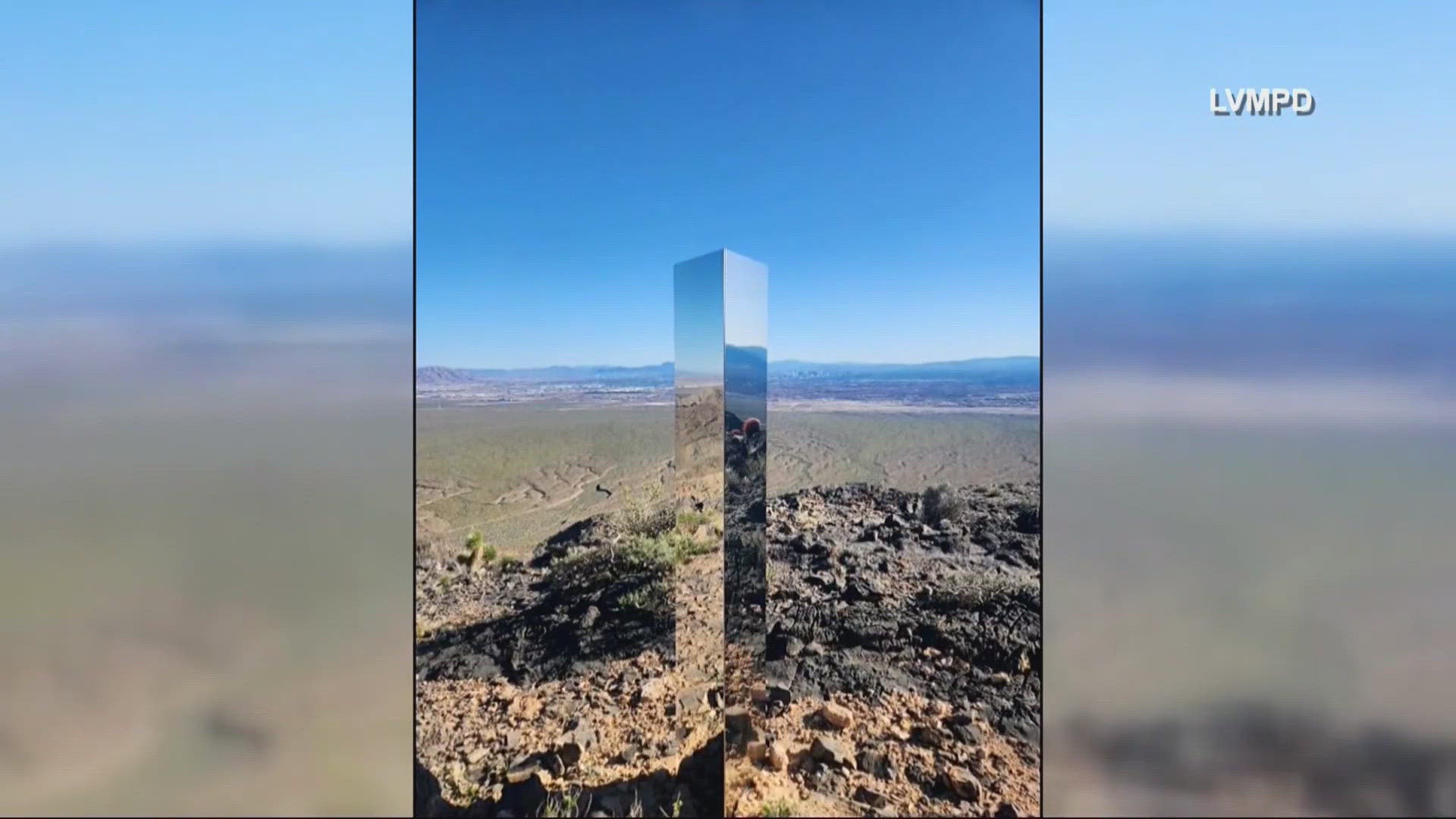 Hikers are flocking to the hills just outside Las Vegas to view the unexplained sight.