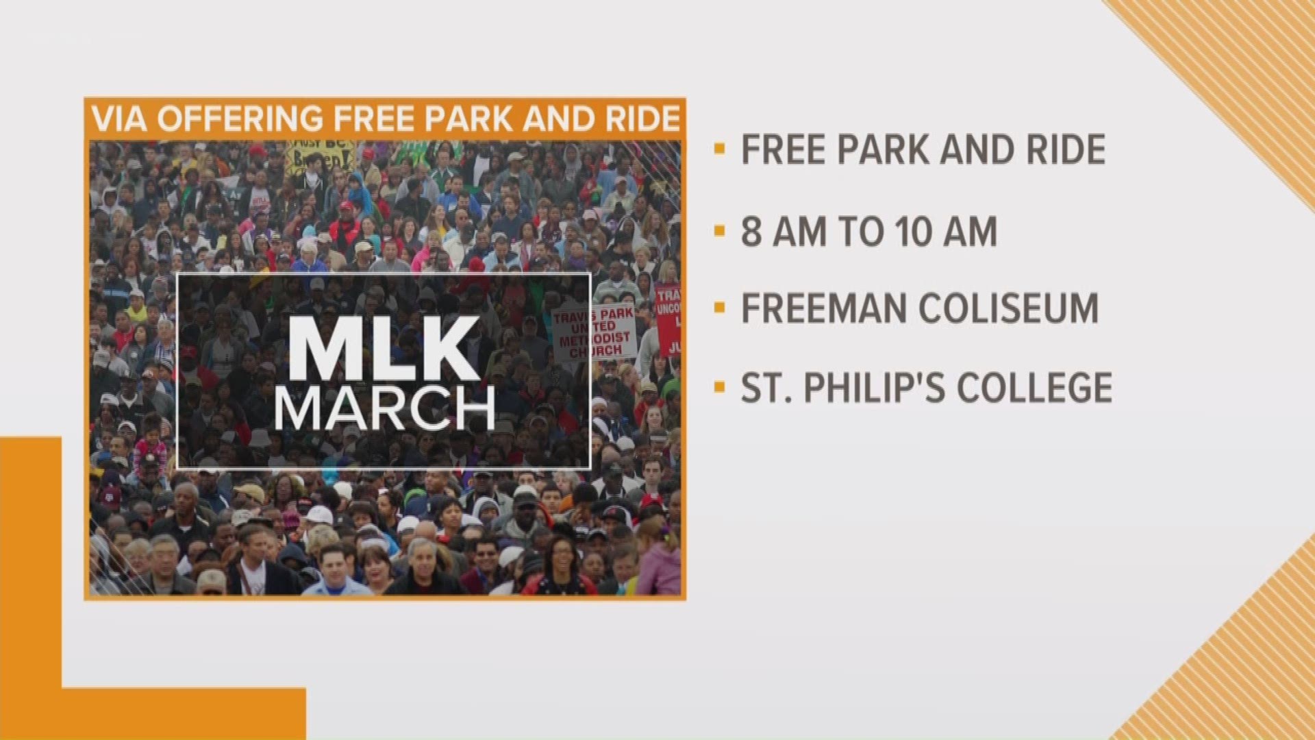 San Antonio will host the largest MLK march in the country on Monday.