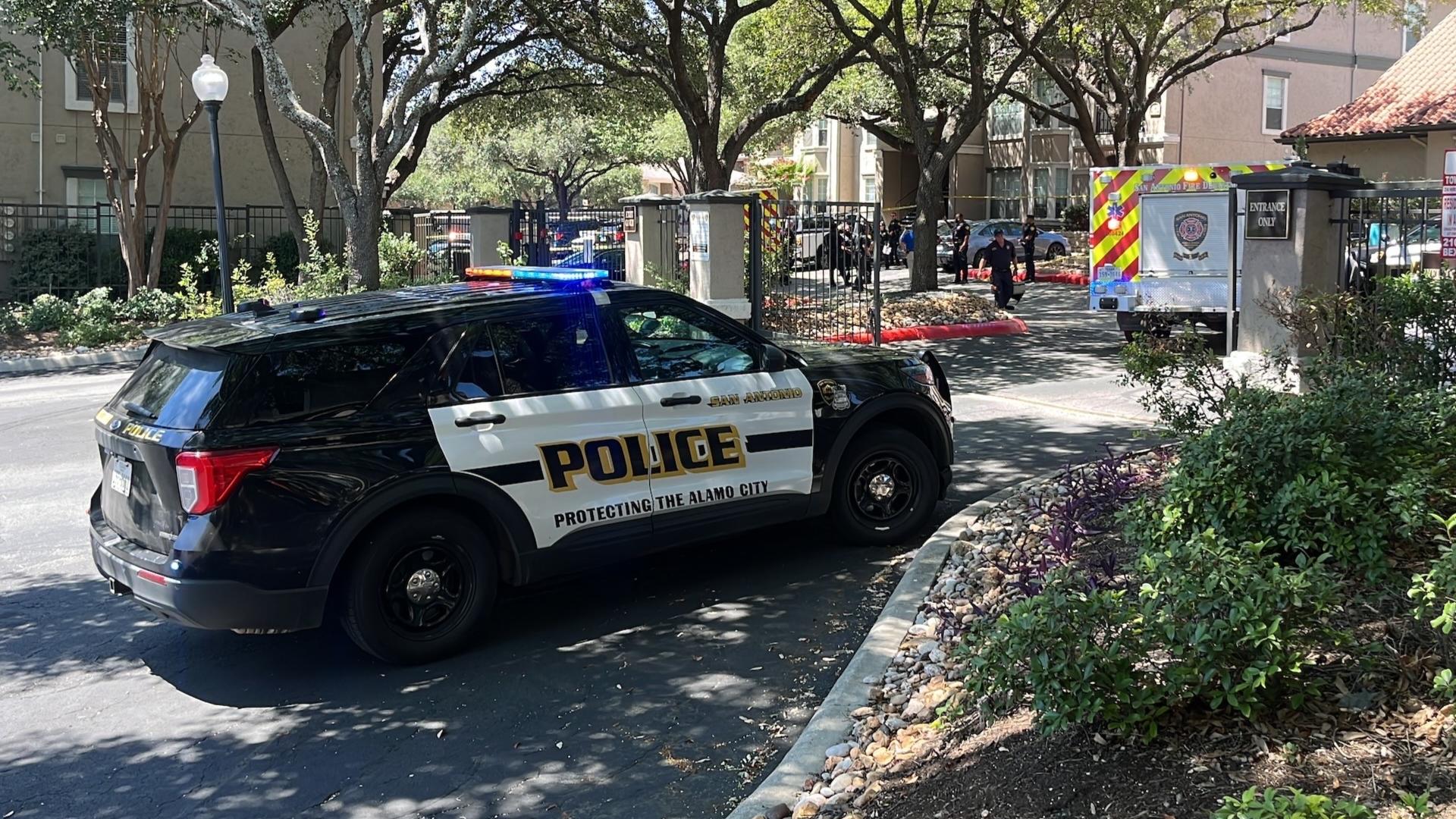 San Antonio police confirmed one person was dead when they arrived at the scene.