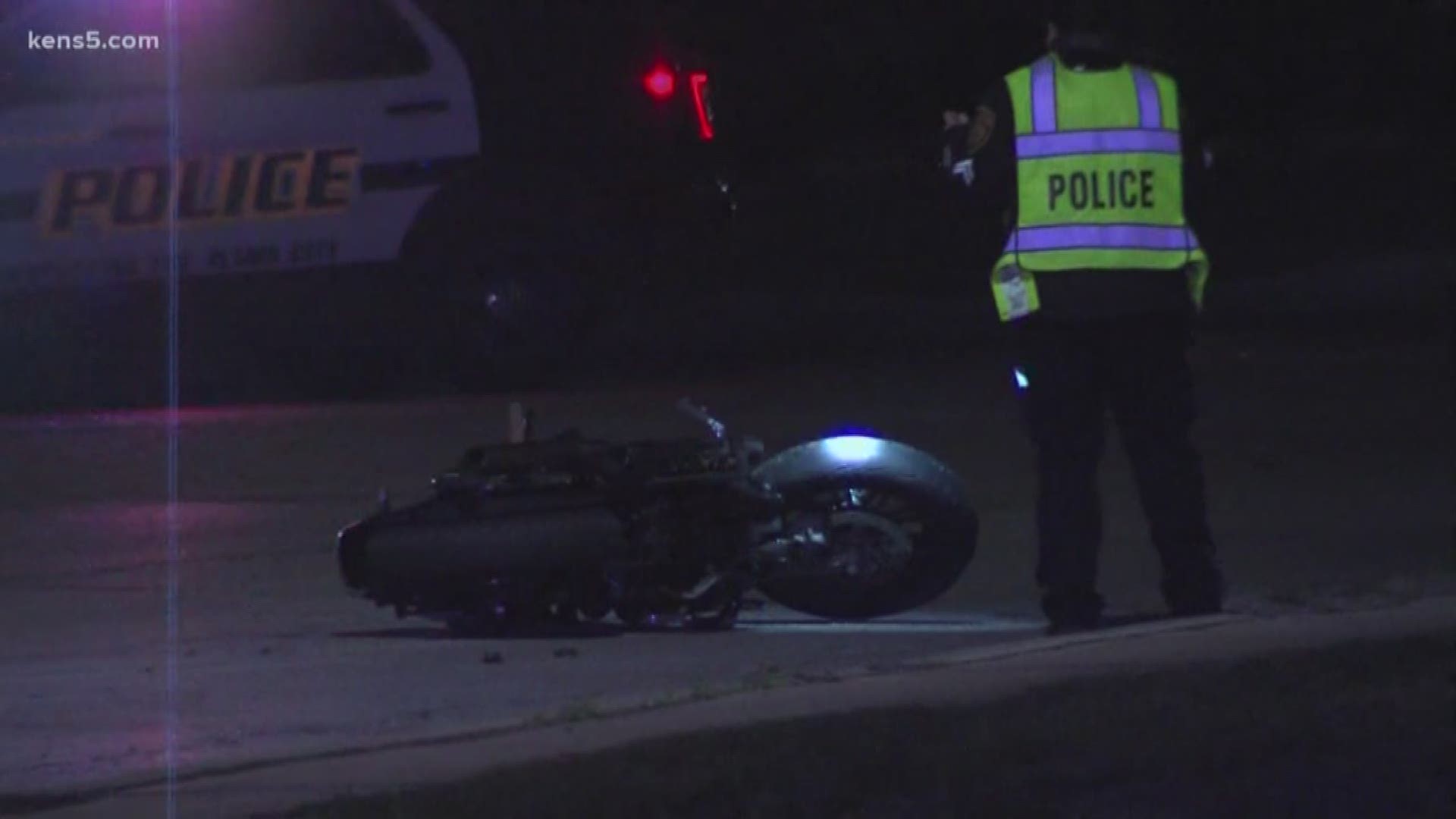 A biker died following an accident overnight.