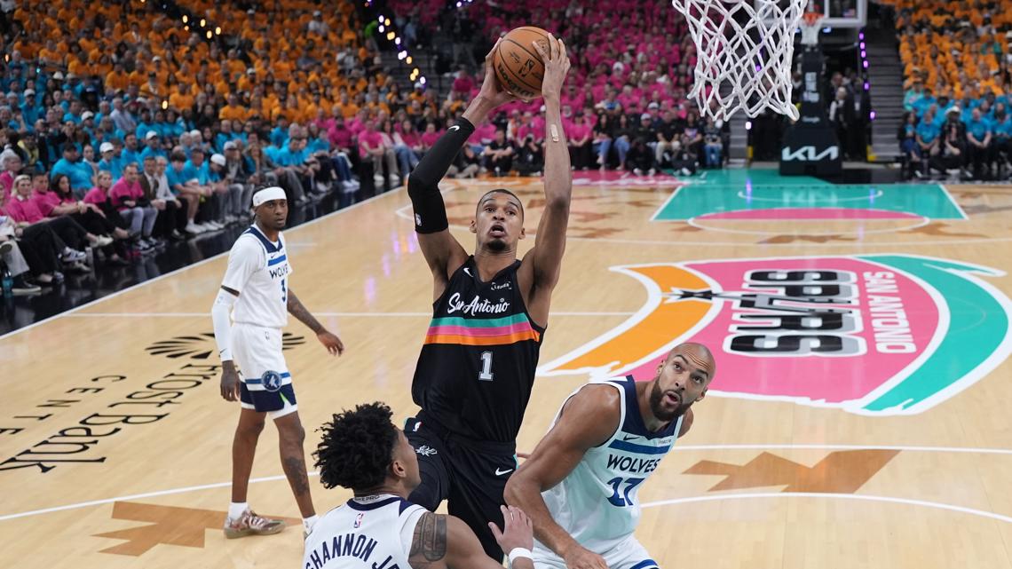 LIVE UPDATES: Spurs look reset series after back-and-forth Game 1 with Timberwolves