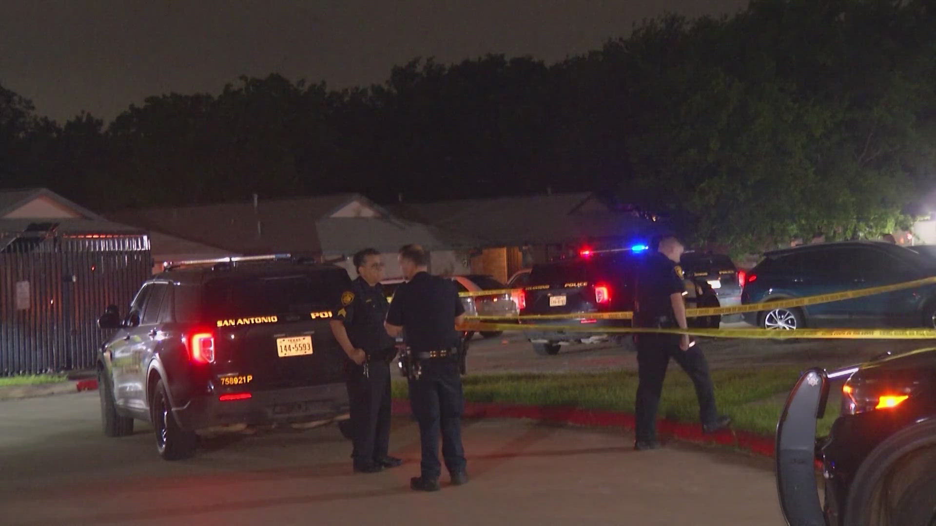 Police say they found four teens get out of a car and start shooting.