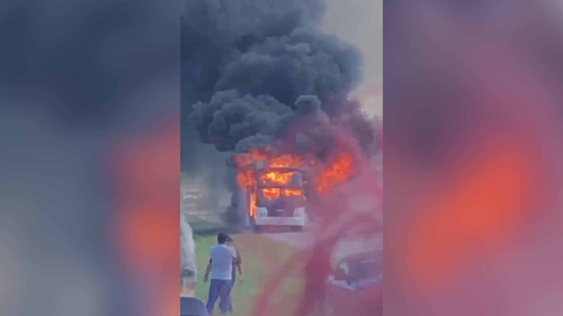 Family members of campers say a bus exploded in the Marble Falls area. The bus was carrying campers from the San Antonio area back home.