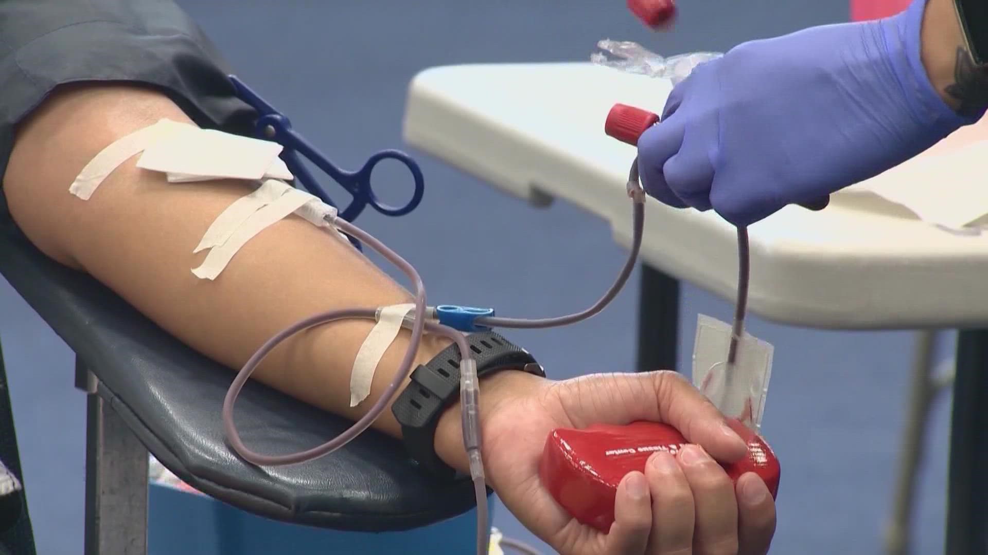The FDA is considering easing restrictions on blood donations amid a national shortage.