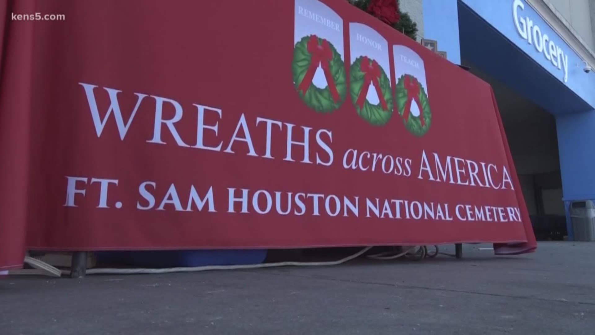 Every year, volunteers set up at various locations in San Antonio to raise funds for Wreaths Across America. One woman has devoted a decade to supporting the cause.