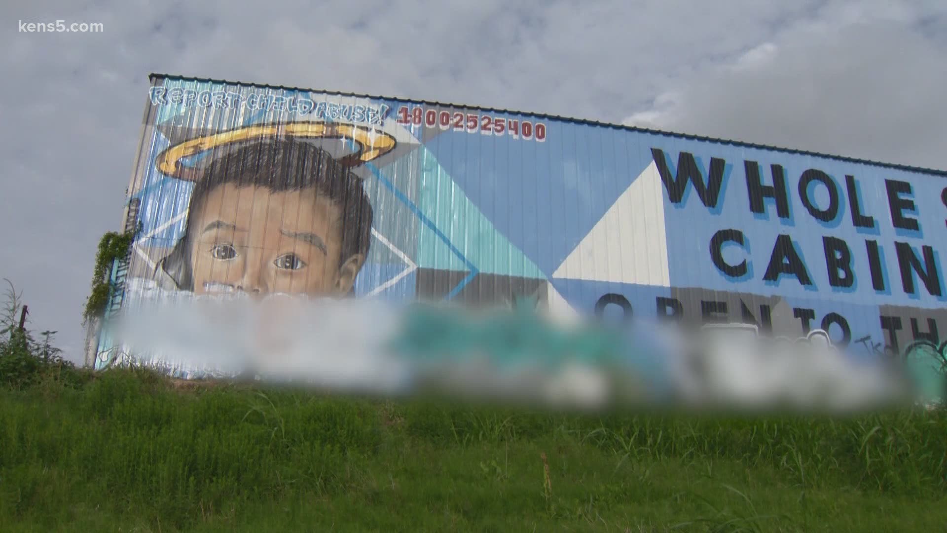 “We put a mural up to represent him with the child abuse hotline number so we can save lives, and someone comes and defaces it.” McGill said.