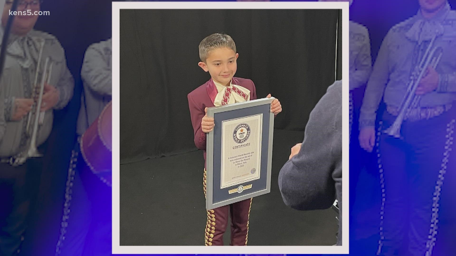 Mateo Lopez thought he was flying to Italy to perform. But his parents didn't tell him it was for his induction into the Guinness Book of World Records.