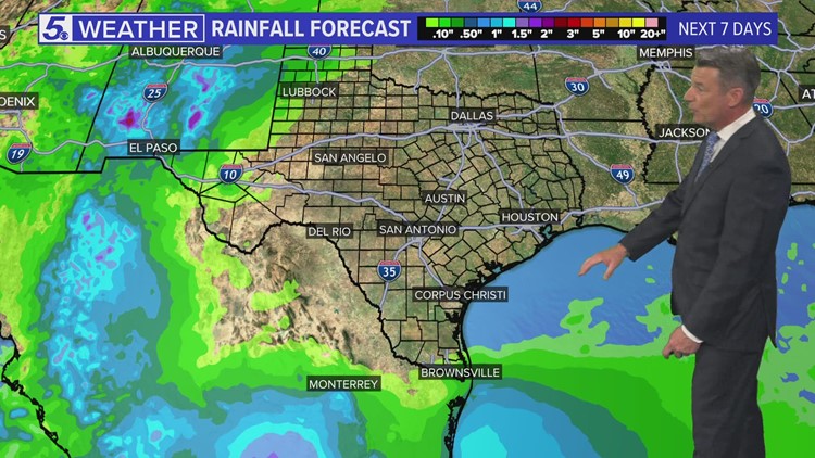 All the rain is to the west of Texas | FORECAST