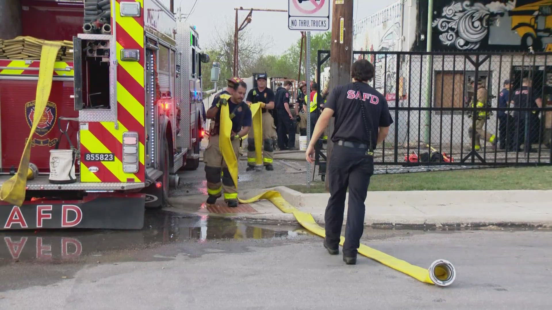 No one was hurt. The cause of the fire is under investigation.