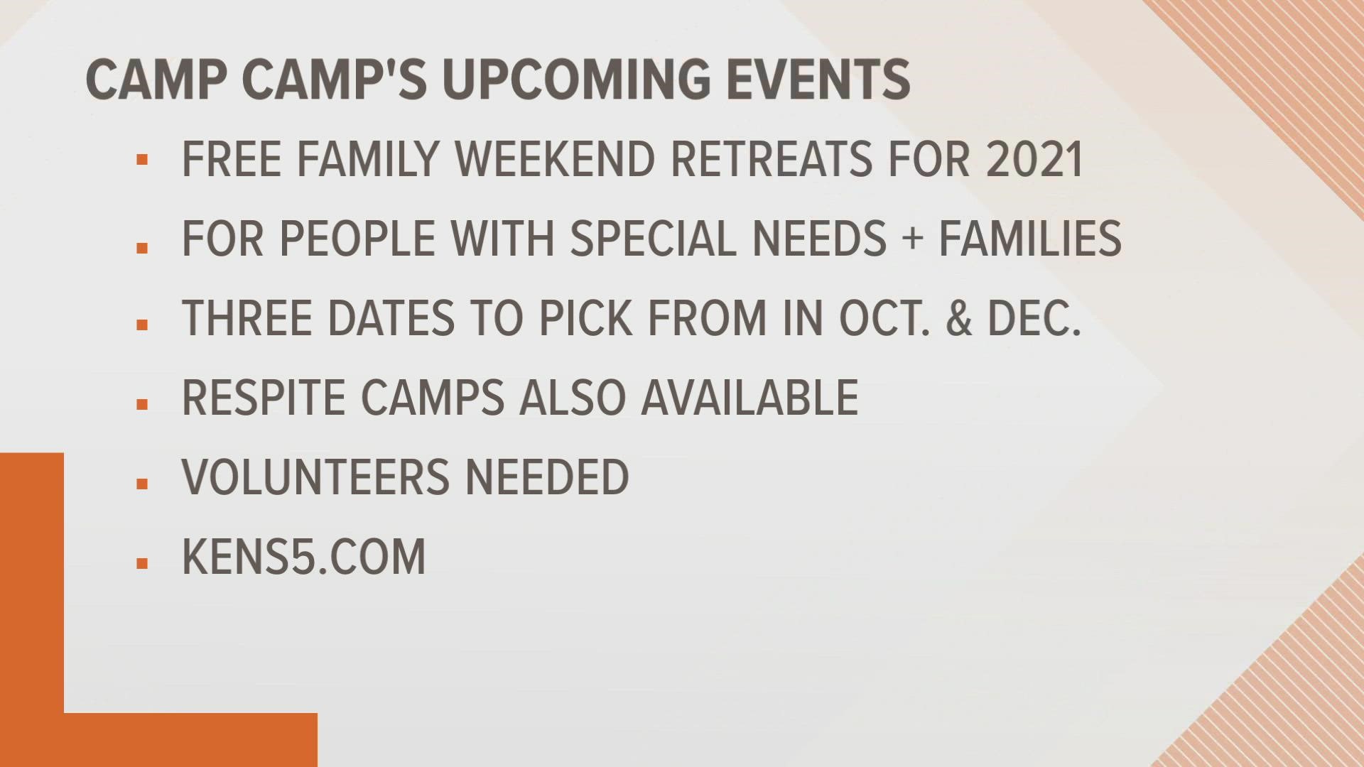 One of the things Camp Camp is offering is a free weekend family retreat which gives you the chance to reconnect with your loved ones.