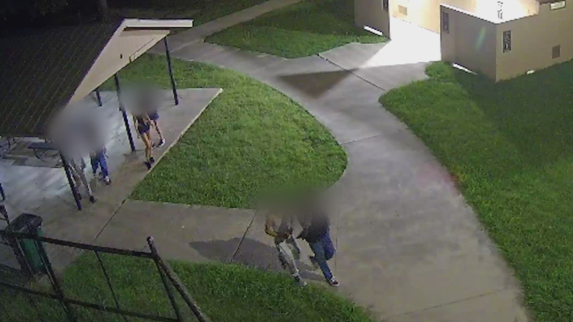 The graffiti was found outside the restrooms at Eikel Park.