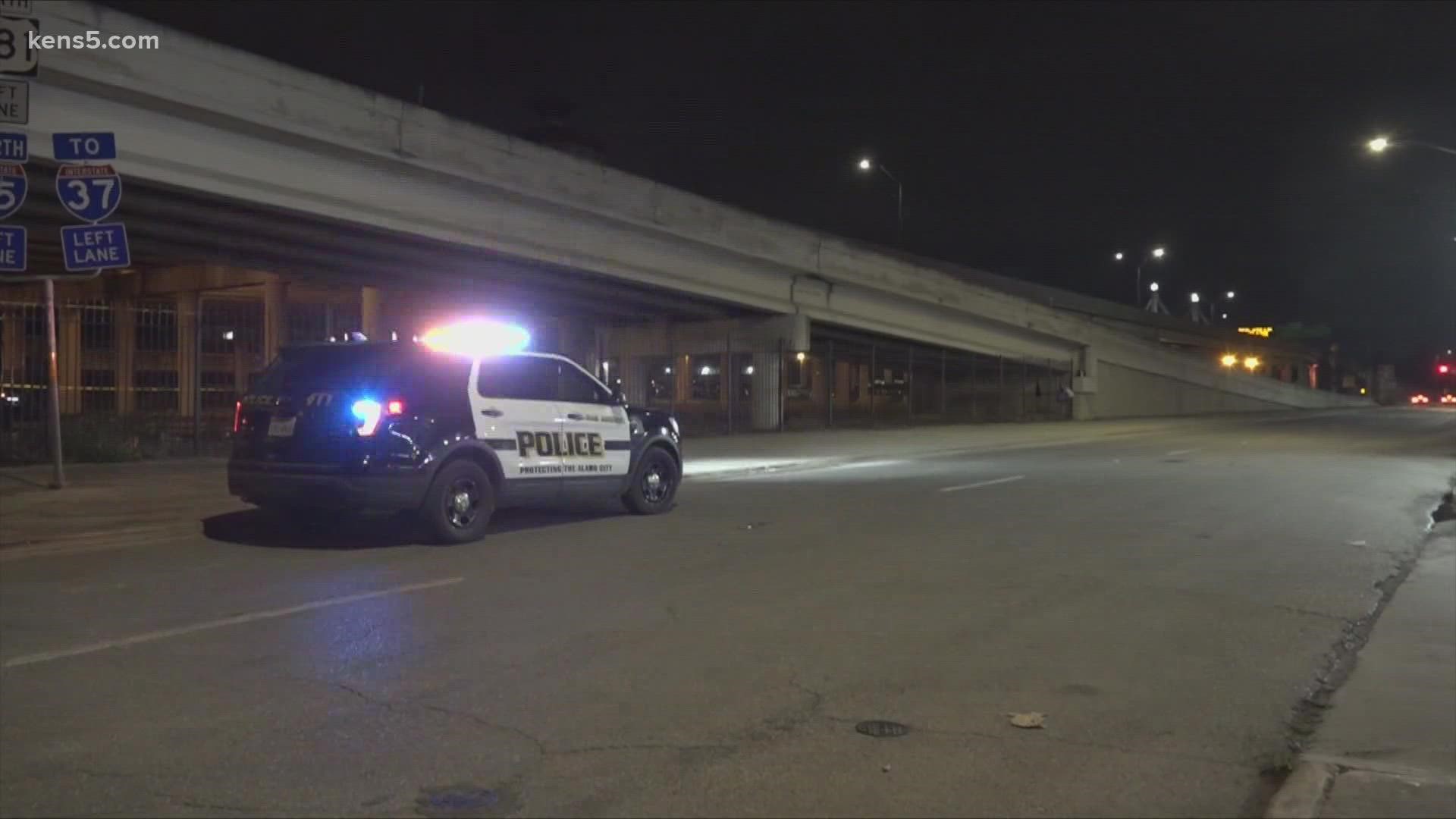 Police said they found a man just after midnight under a bridge at Elm Street under I-37.