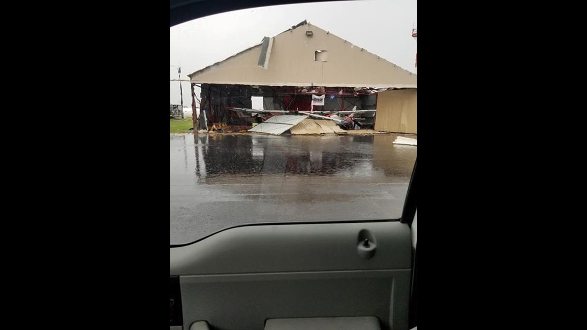 Photos Castroville Airport damaged by storm, winds