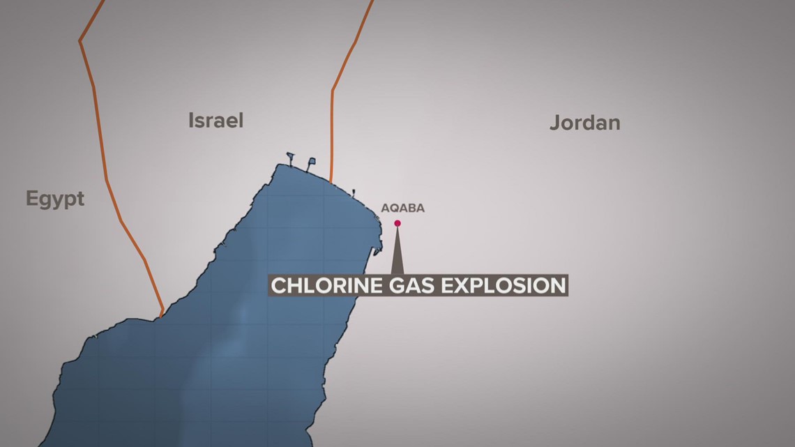 13 dead, at least 250 injured after chlorine in explosion in Jordan
