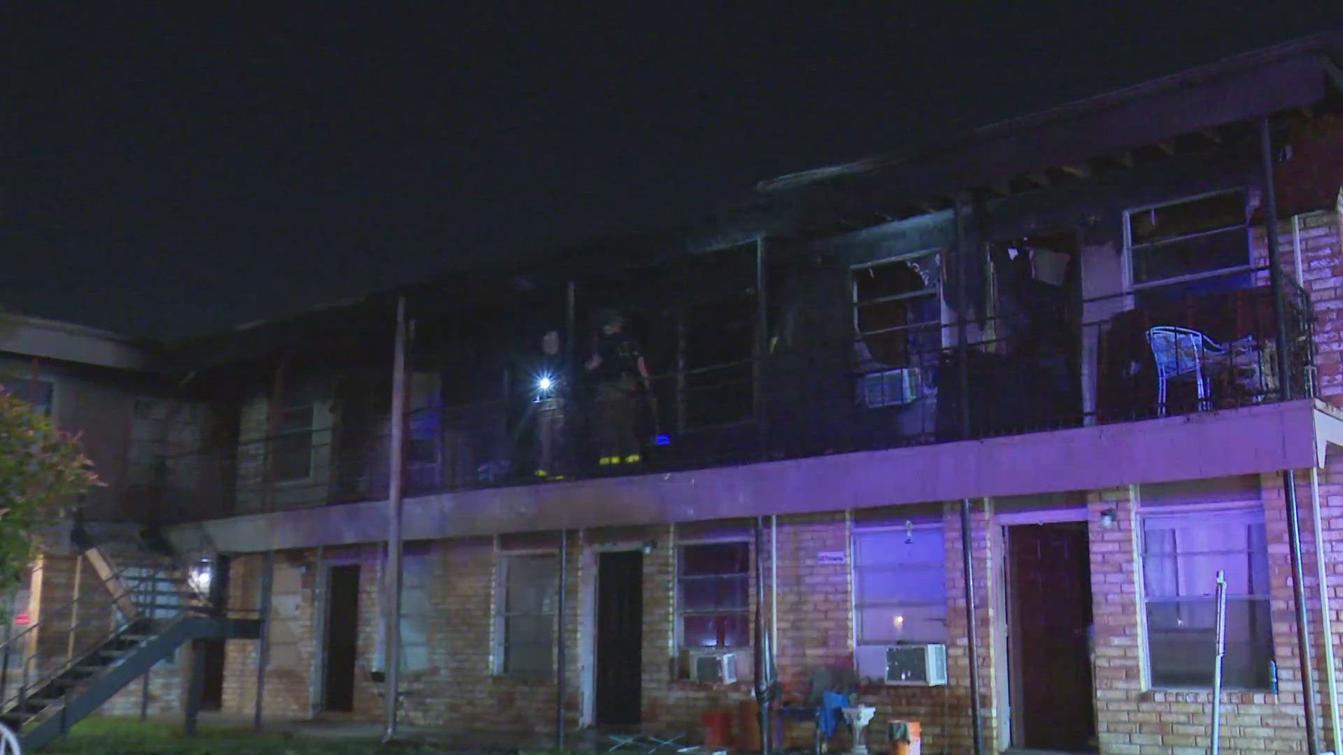 An apartment resident told first responders that a candle may have started the blaze.