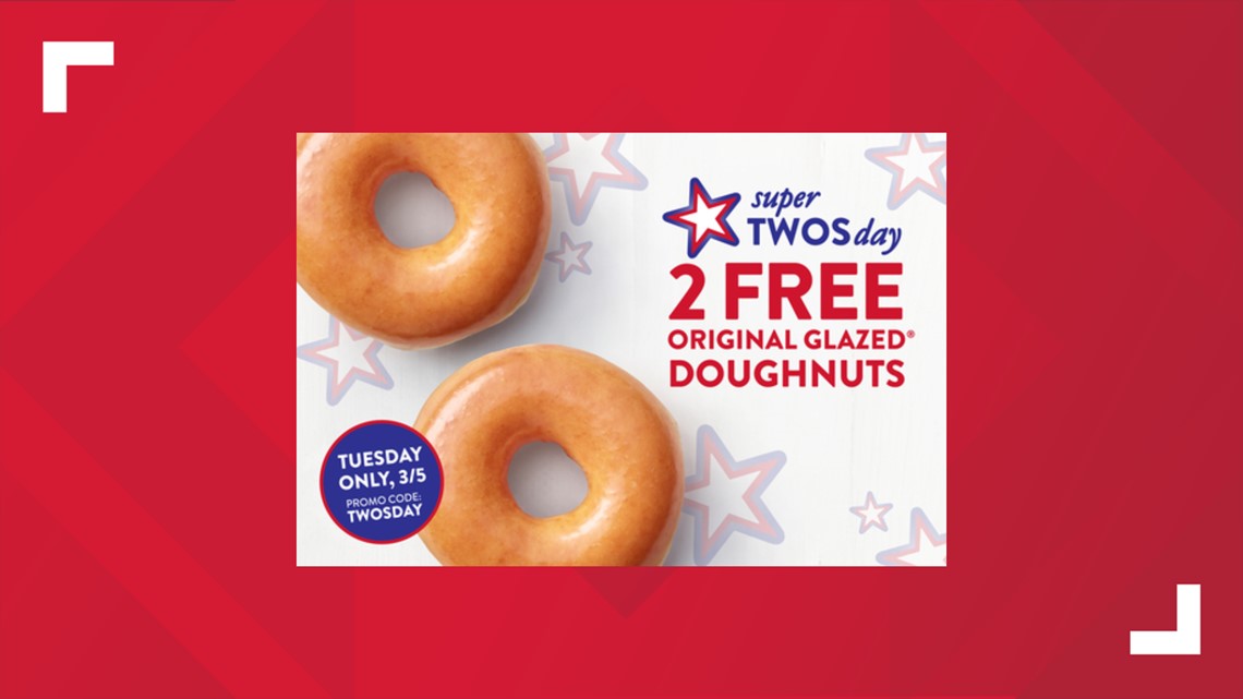 Krispy Kreme celebrates Super Tuesday with free glazed doughnuts Krispy Kreme celebrates Super Tuesday with free glazed doughnuts