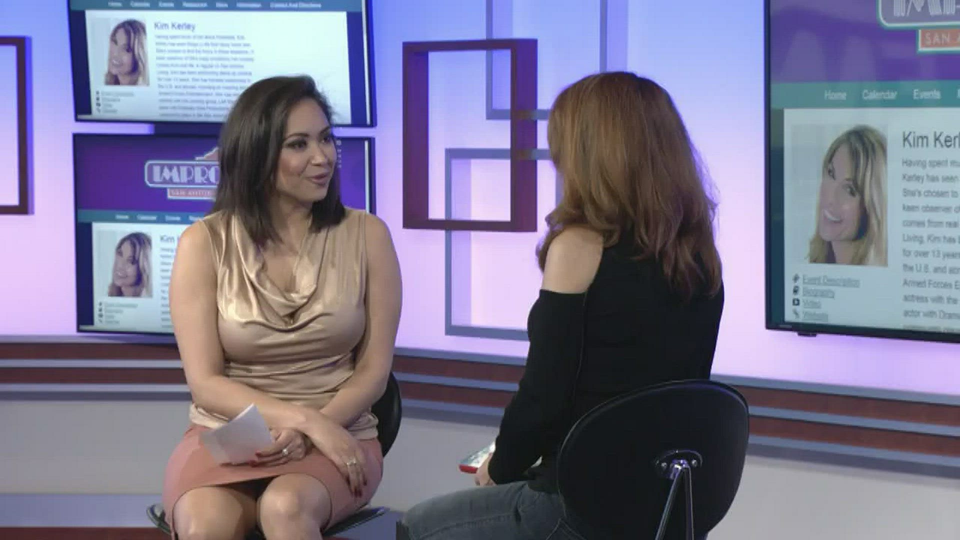 Chelsey Hernandez catches up with comedian Kim Kerley who is live at Rivercenter Improv from March 17-19.