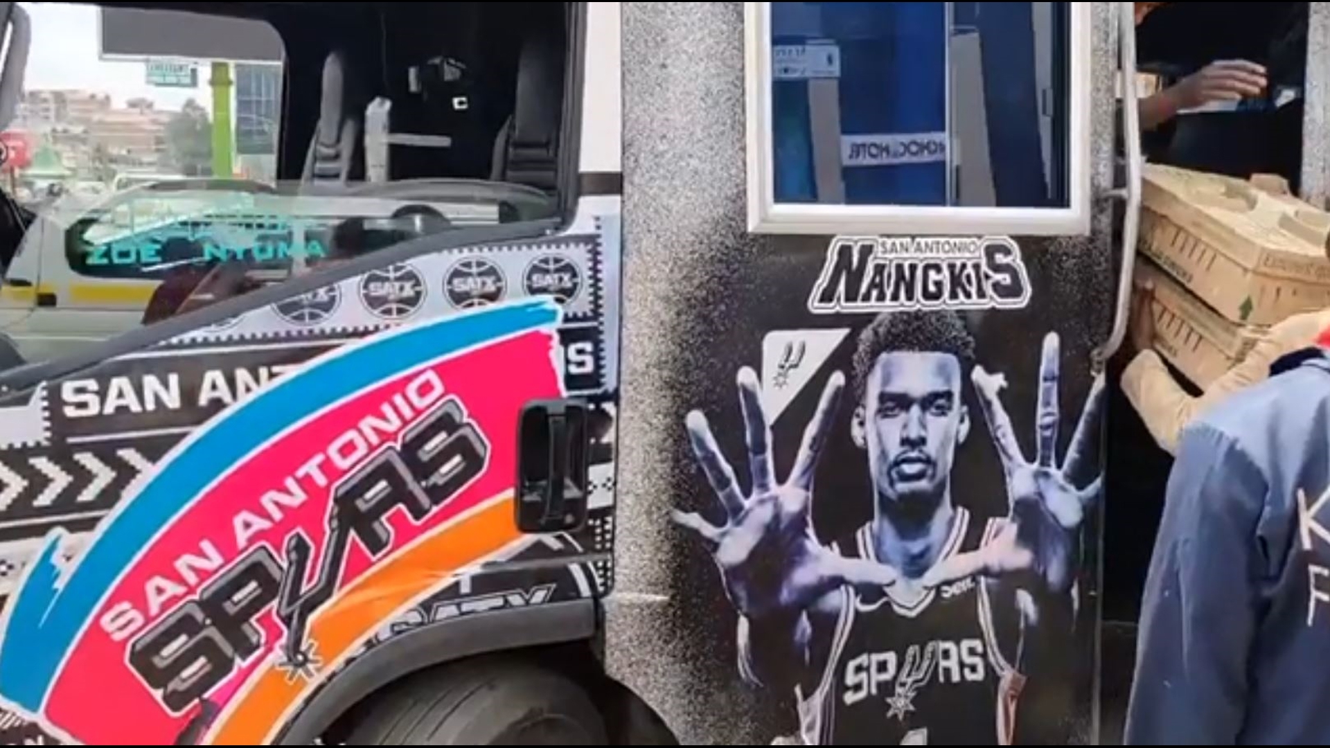 Spurs-themed bus spotted in Kenya