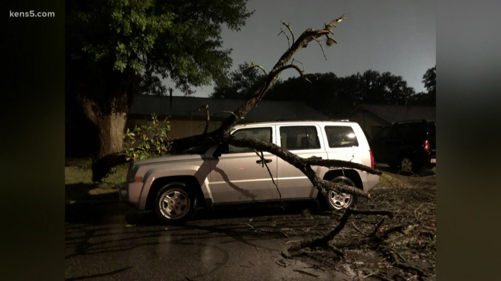 The sudden storm led to several thousand CPS customers losing power at one point on Thursday evening.