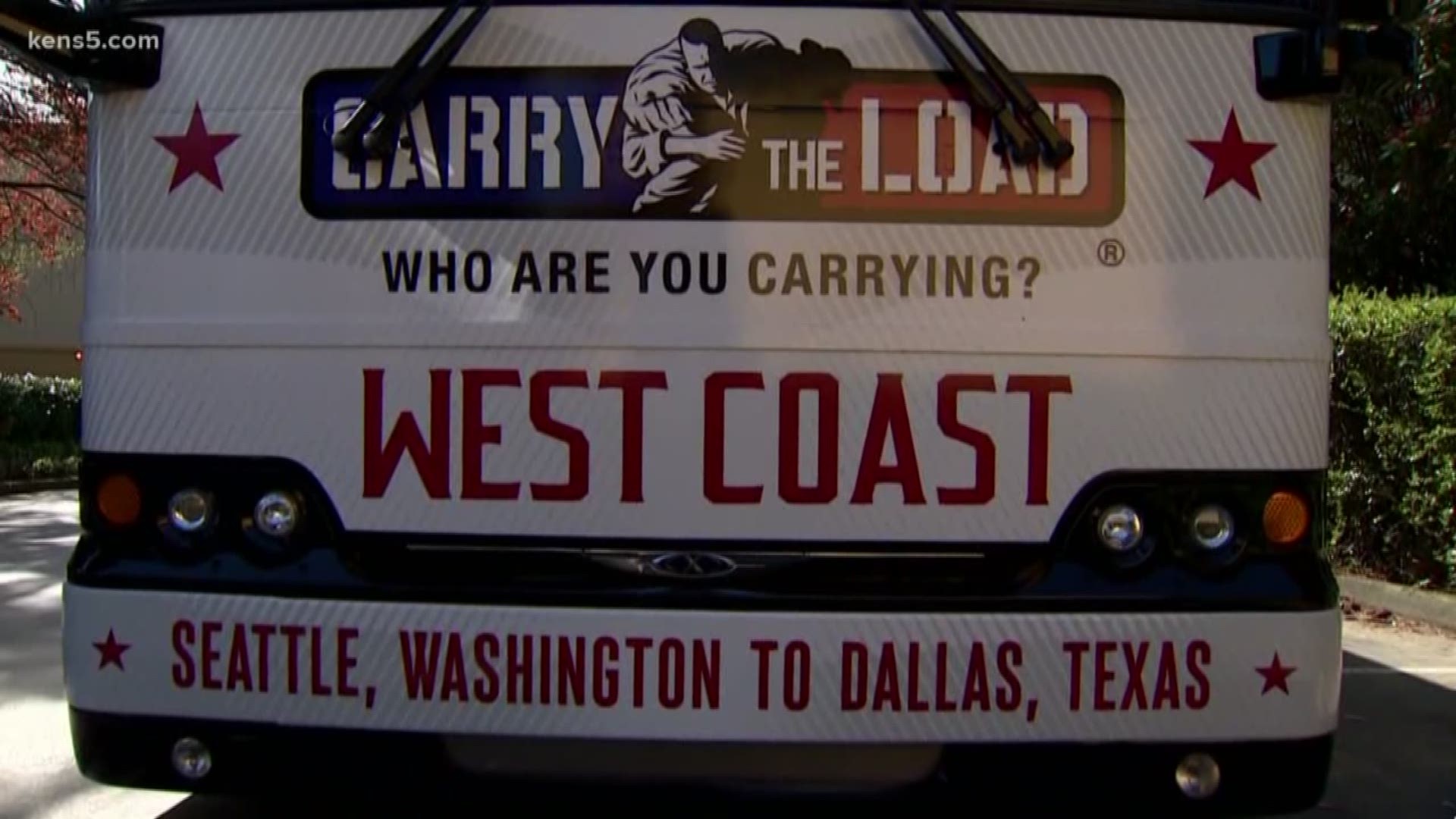 Carry the Load's West Coast relay begins Thursday morning, with a march and bike ride starting in Seattle and ending in Dallas on Memorial Day weekend.