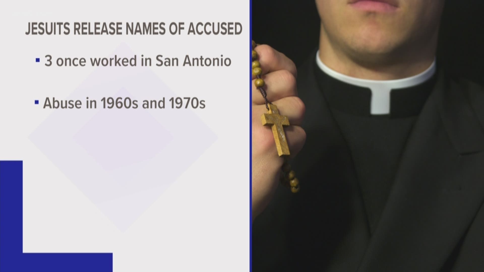 Three former San Antonio Catholic priests are accused of sexually abusing children.