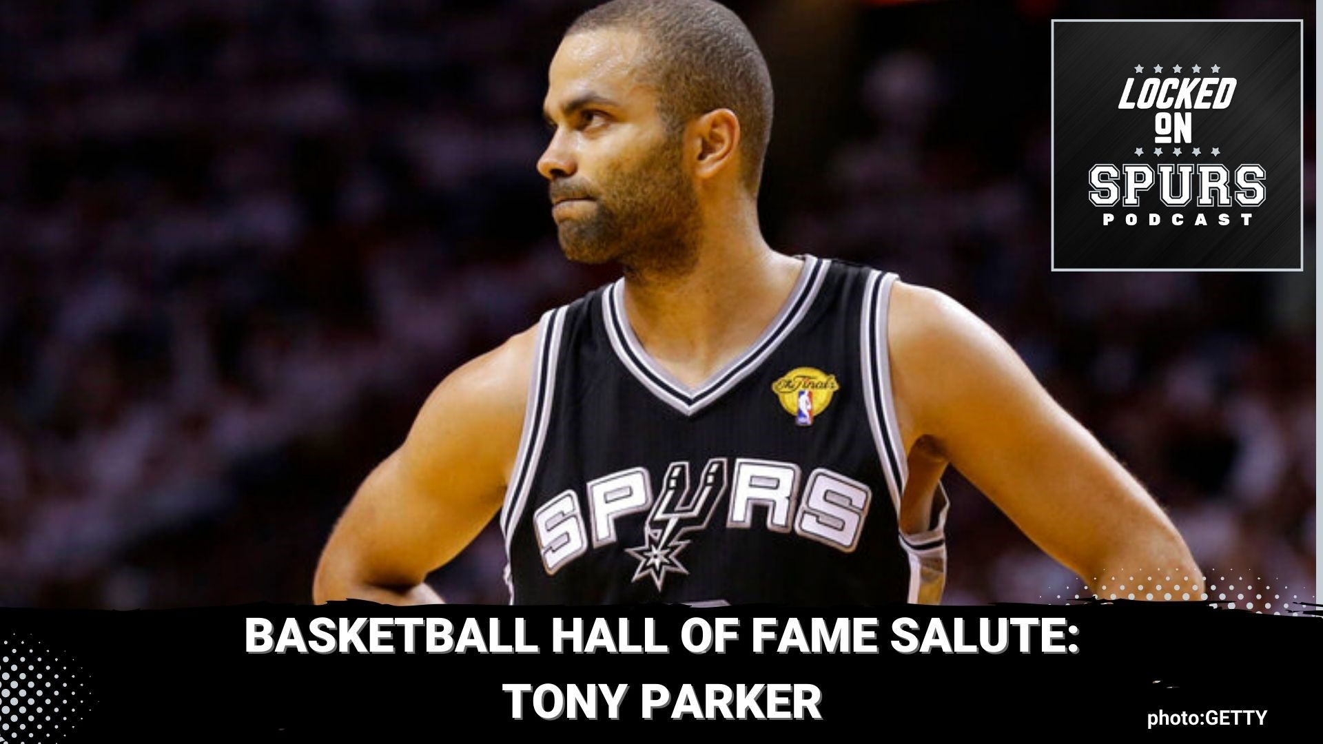 Tony Parker Autographed San Antonio Signed NBA Basketball 4 x