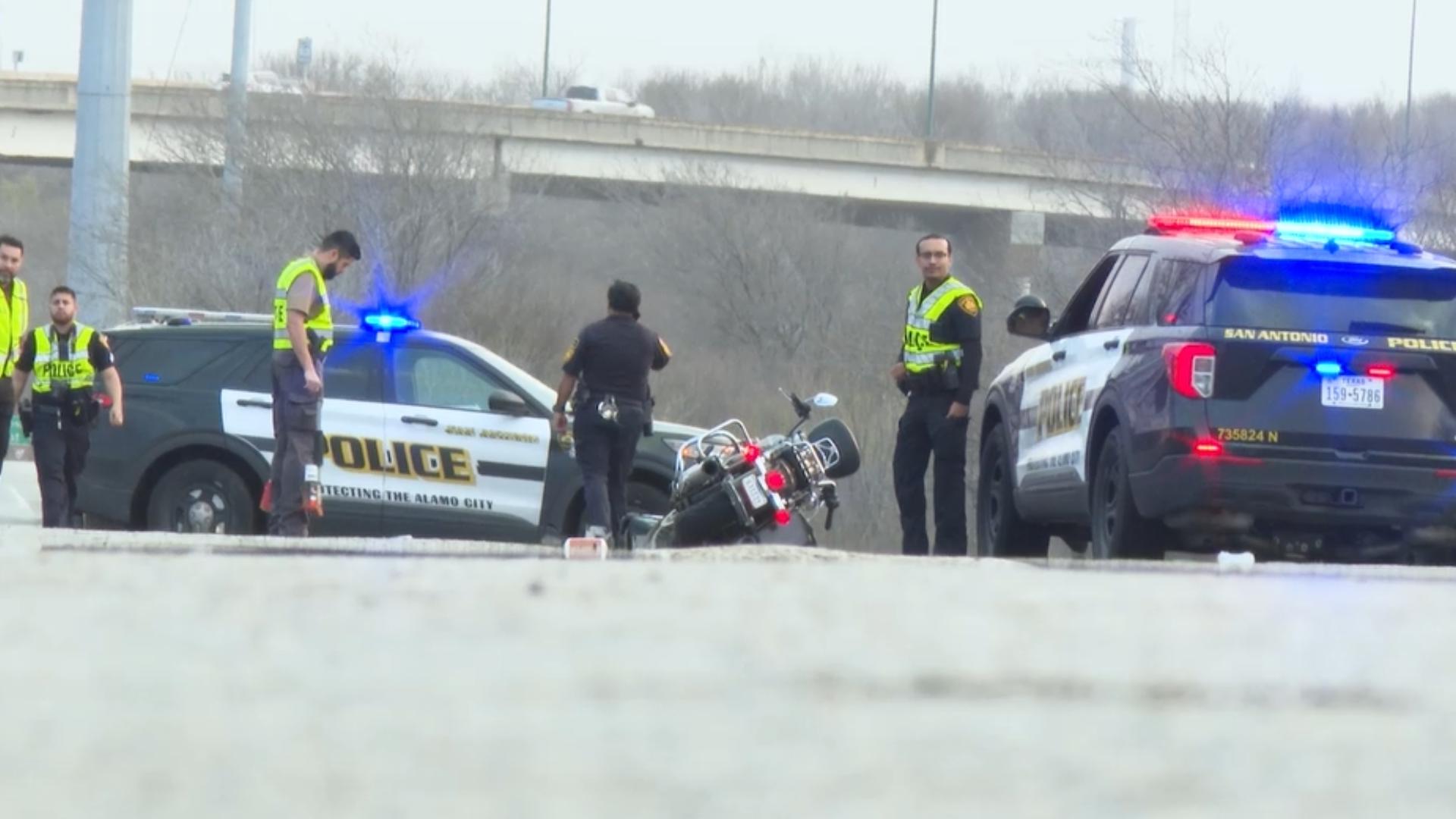 As the driver got out to check on the man who was underneath the motorcycle due to the crash, a GMC Terrain crashed into the motorcycle and ran over the man.