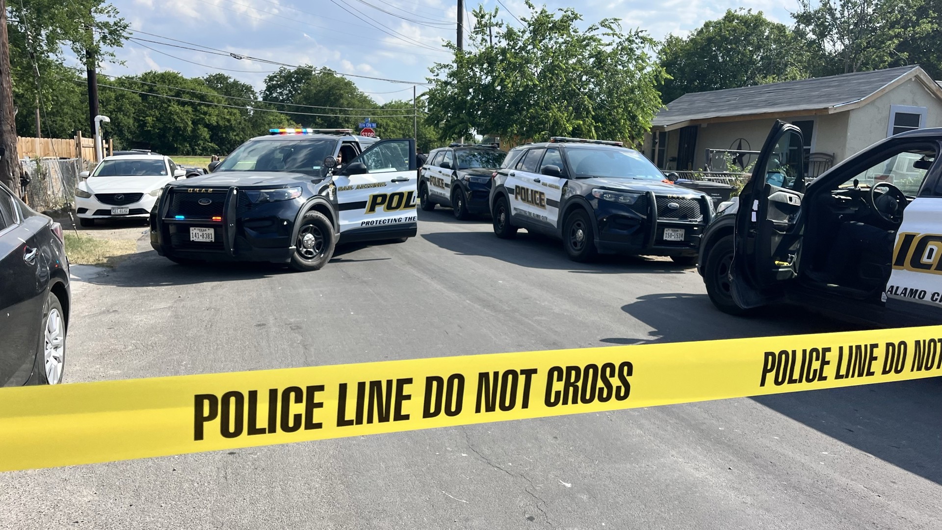 San Antonio police are investigating after a man was critically injured in a drive-by shooting just west of downtown.