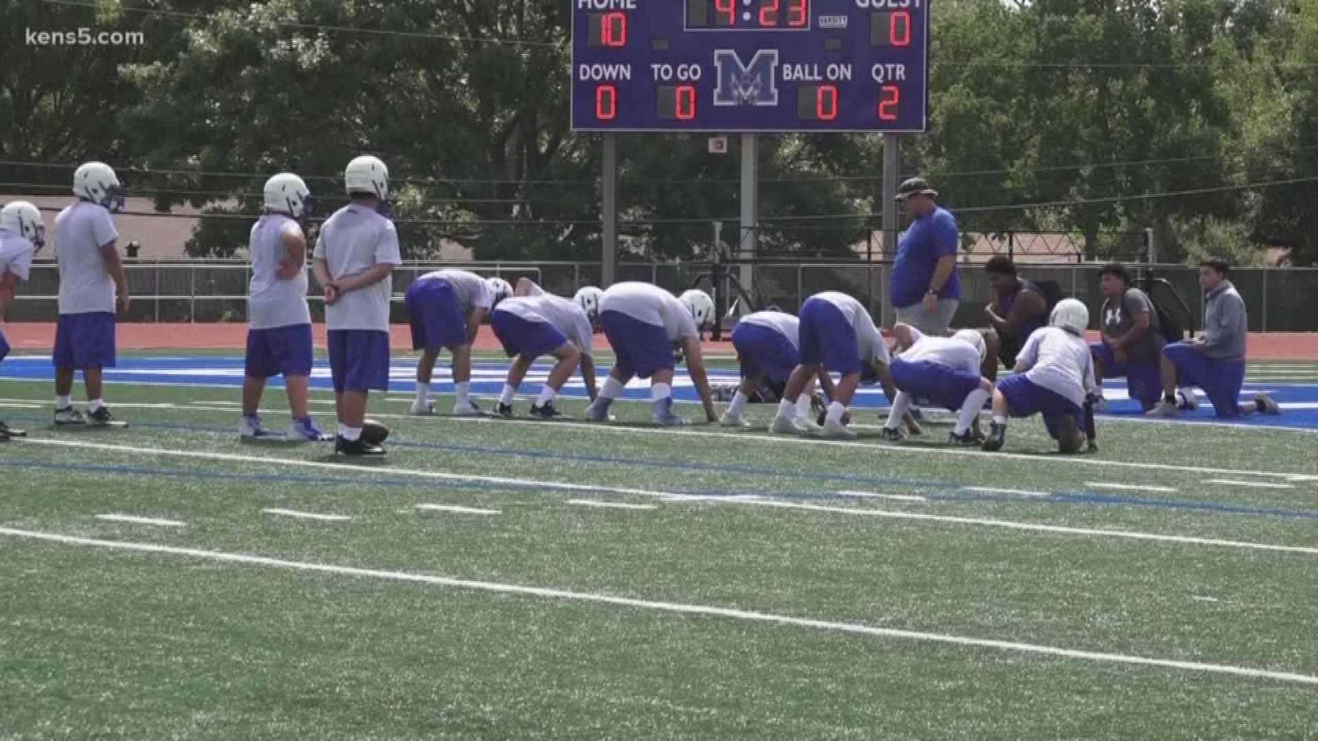The heat is on as students across San Antonio hit the field for the beginning of another high school football season. Eyewitness News reporter Jeremy Baker has more.