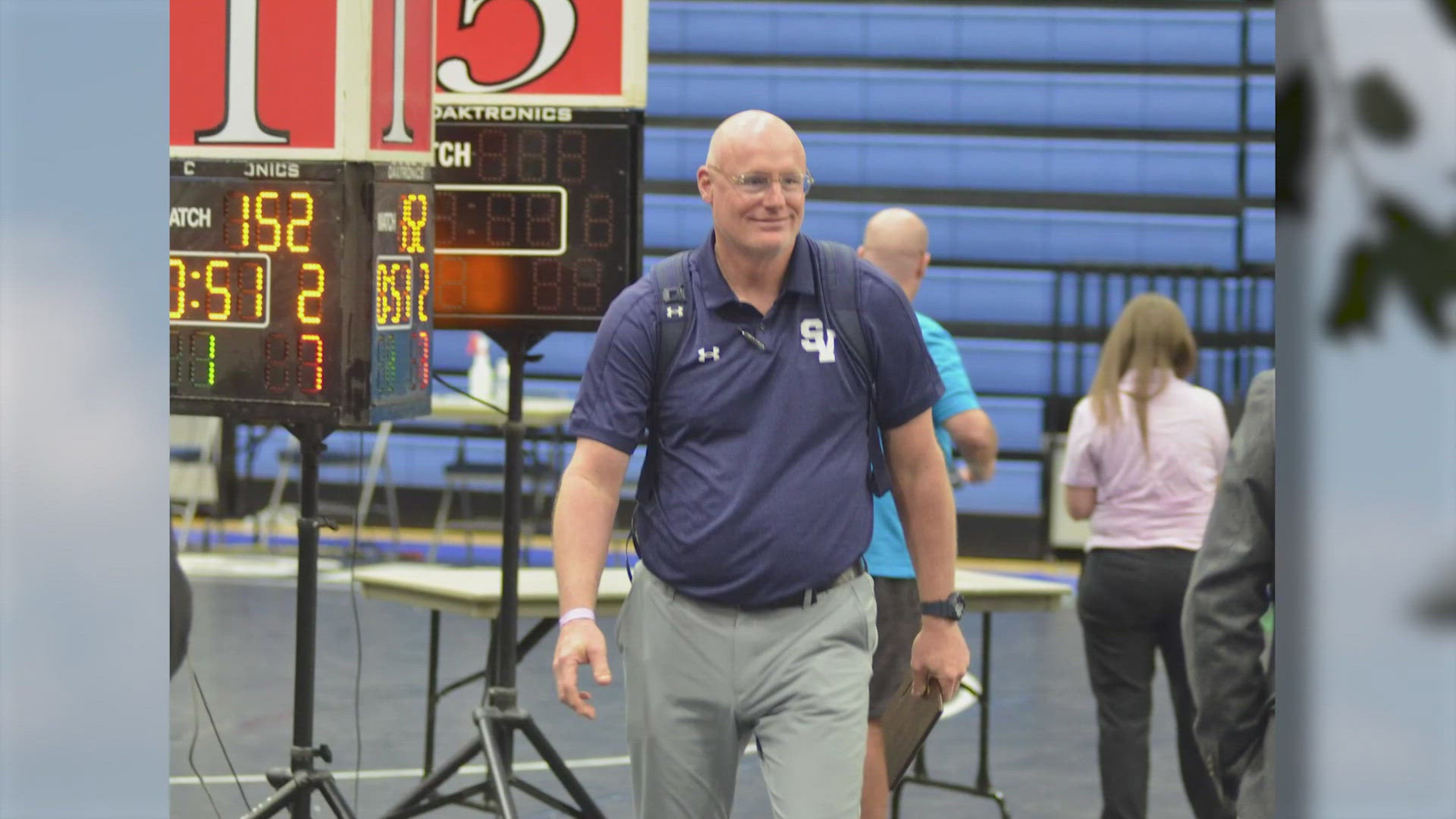 Students gathered to remember the legacy left behind by Smithson Valley wrestling coach, Tim Clarkson.