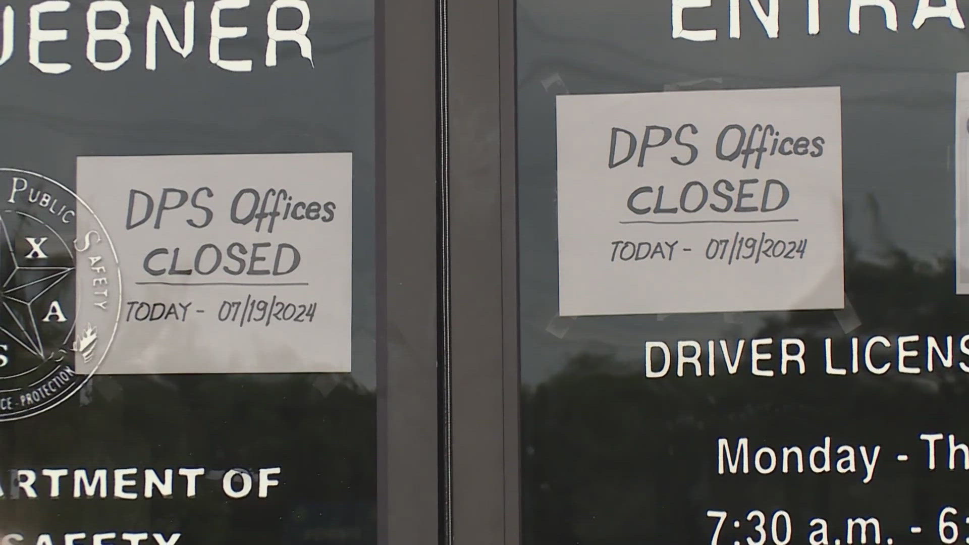 Texas DPS had to shut their doors today, and other agencies like BCSO and local hospitals were affected by the massive tech outage.