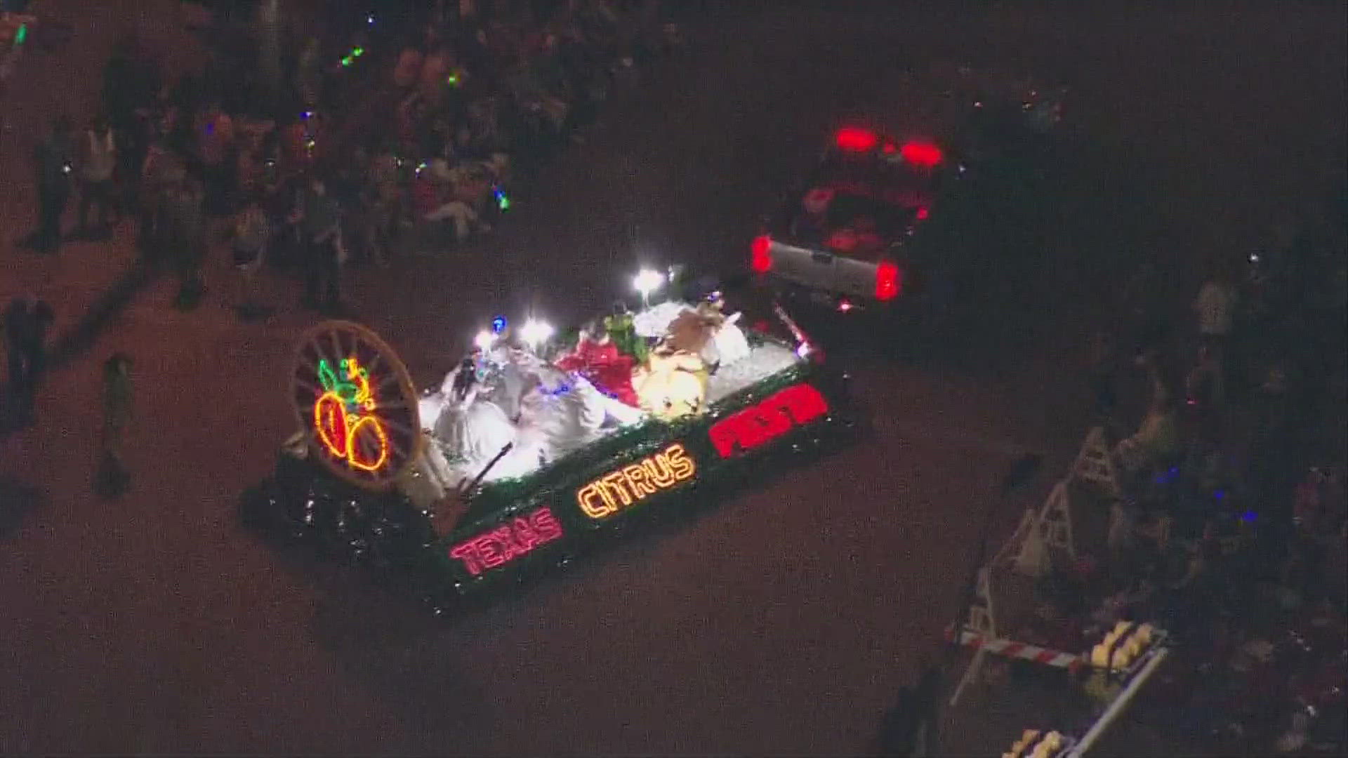 The parade is the largest illuminated night parade in the country.