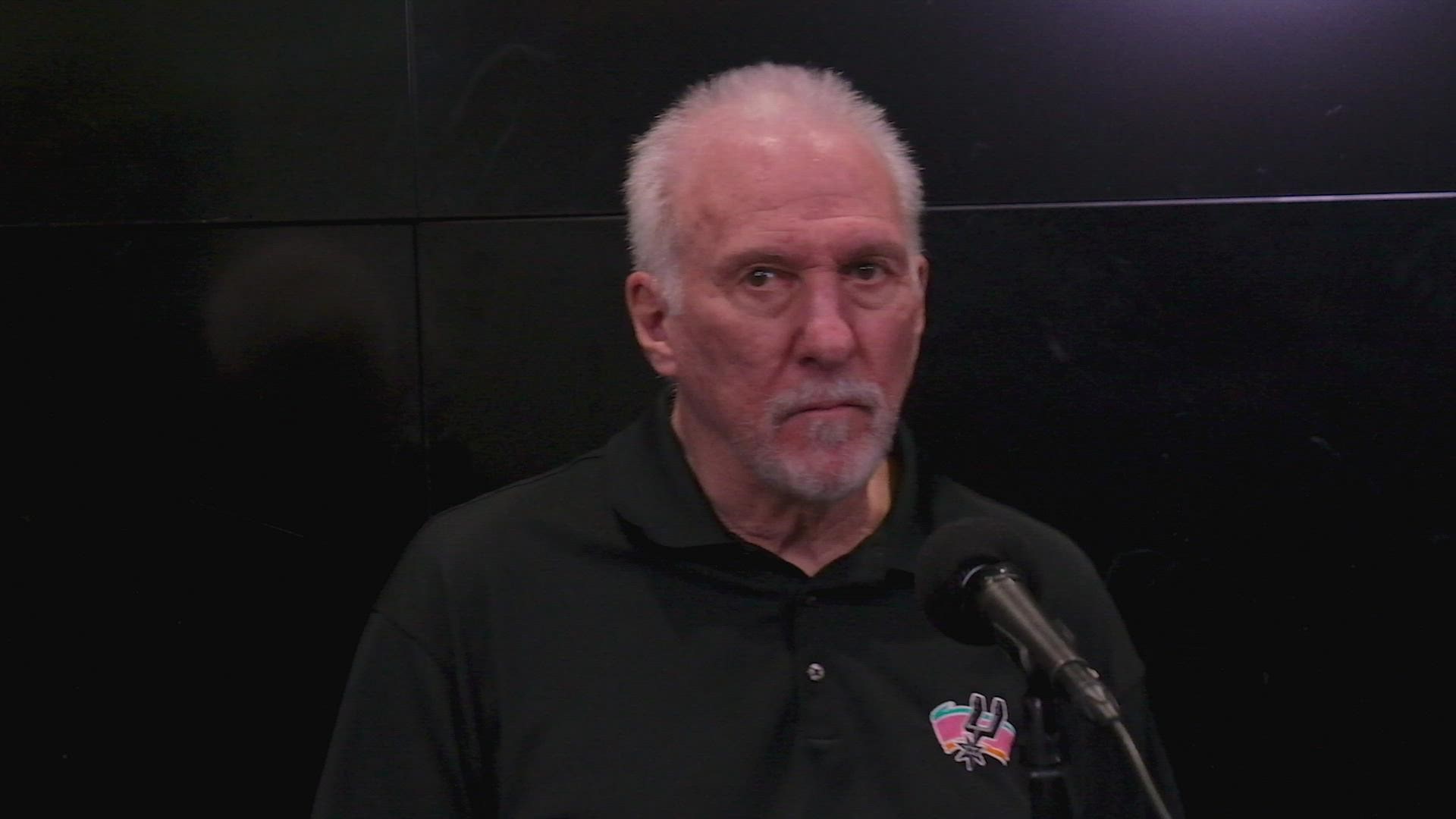 Coach Pop had kind words for Jakob Poeltl, Josh Primo and a few others, but noted that San Antonio needed more guys to step up.