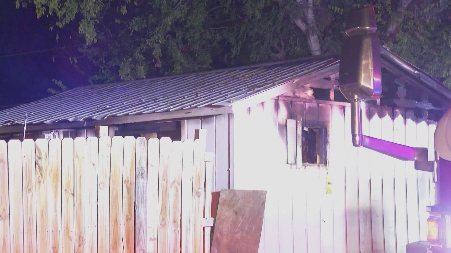 It was almost 1 a.m. when neighbors heard a big commotion and came out to find the home ablaze.