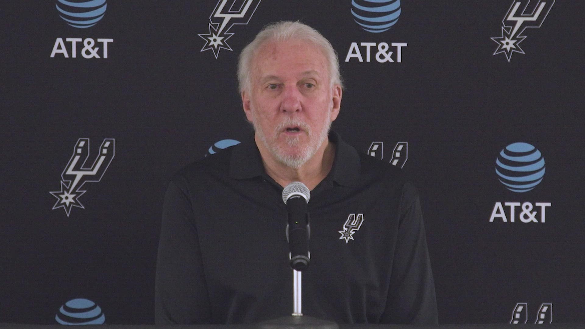 "Inside your body it's the same, you still get butterflies, still feel that competitive sort of nervousness before a game starts," Popovich said.