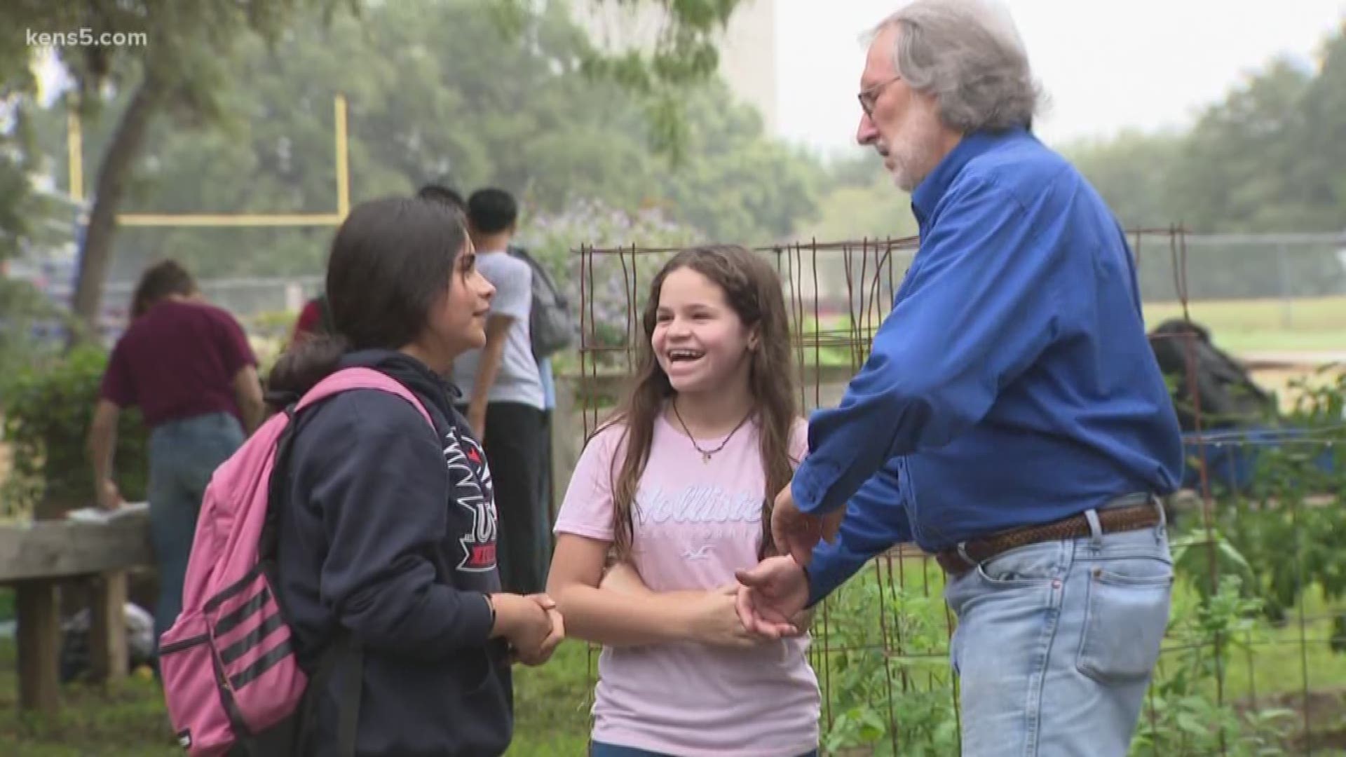 Students can learn math, history, and even compose poetry while planting carrots and broccoli. One dedicated science teacher made it happen. He's another one of the people who make San Antonio great!