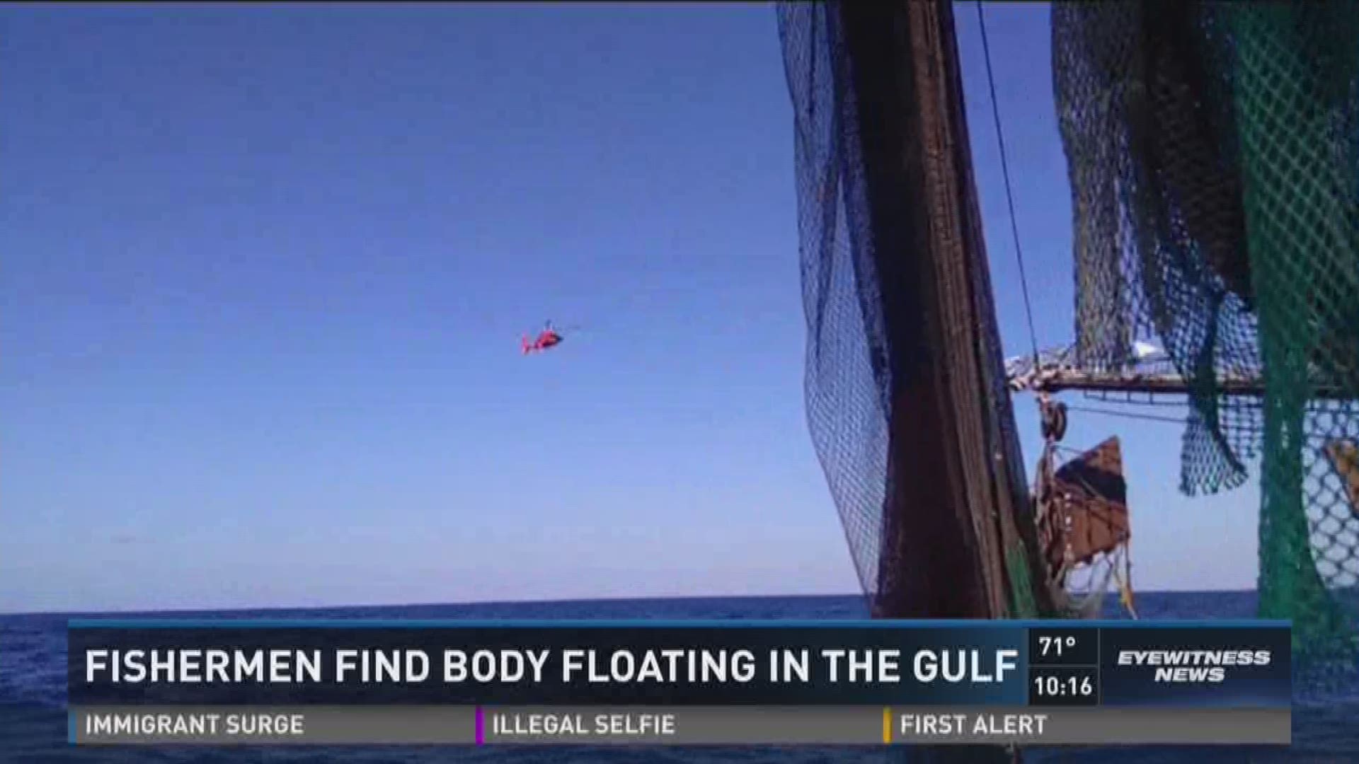 Fishermen Find Body in Gulf