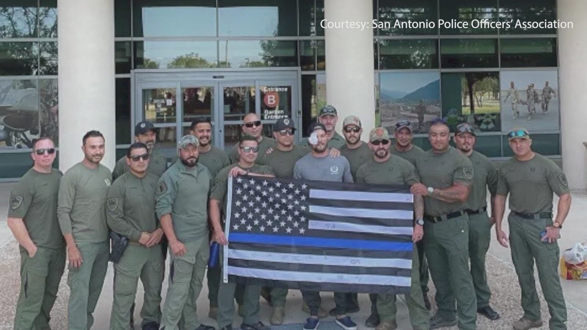The San Antonio Police Department on Tuesday morning identified the injured officers as Rhett Shoquist and Raul Chavez.