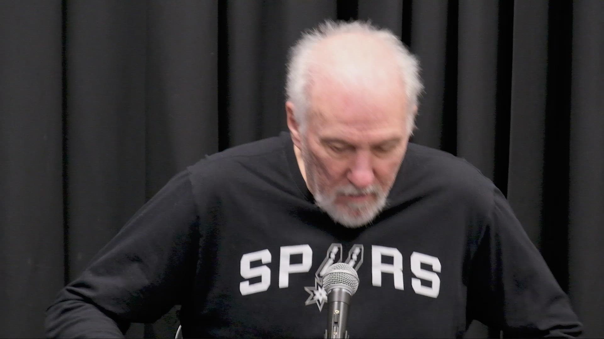 Pop said that less is more, and stressed the importance of doing social things with his team.