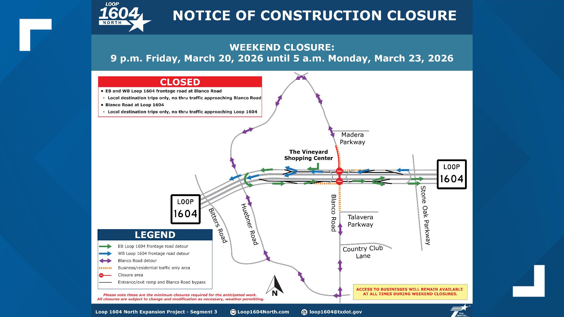 San Antonio's Blanco Road and Loop 1604 to see traffic changes with new ...