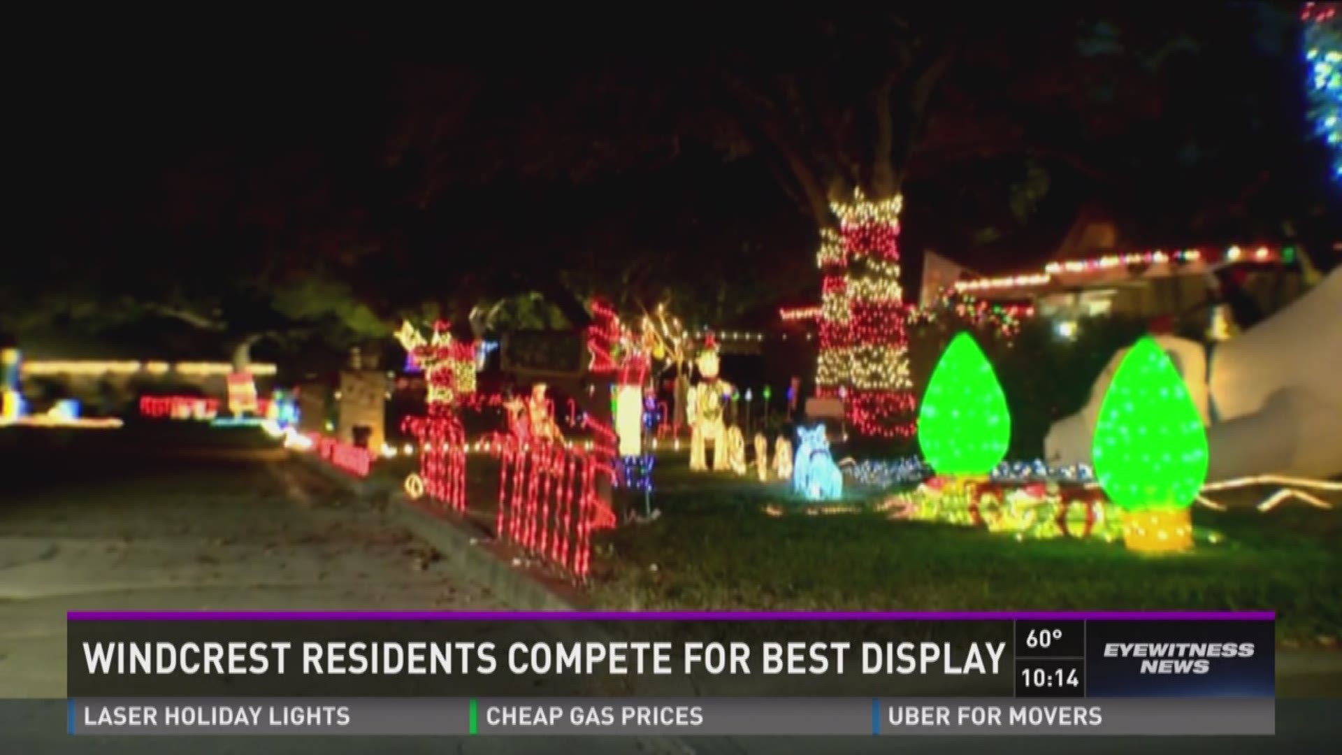 Windcrest Christmas Lights 2022 Traffic Windcrest Residents Compete For Best Christmas Lights | Kens5.Com