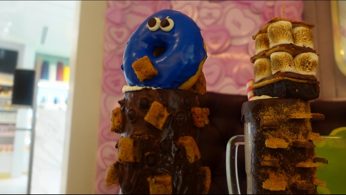 Sugar Factory San Antonio Insane milkshakes, rainbow sliders