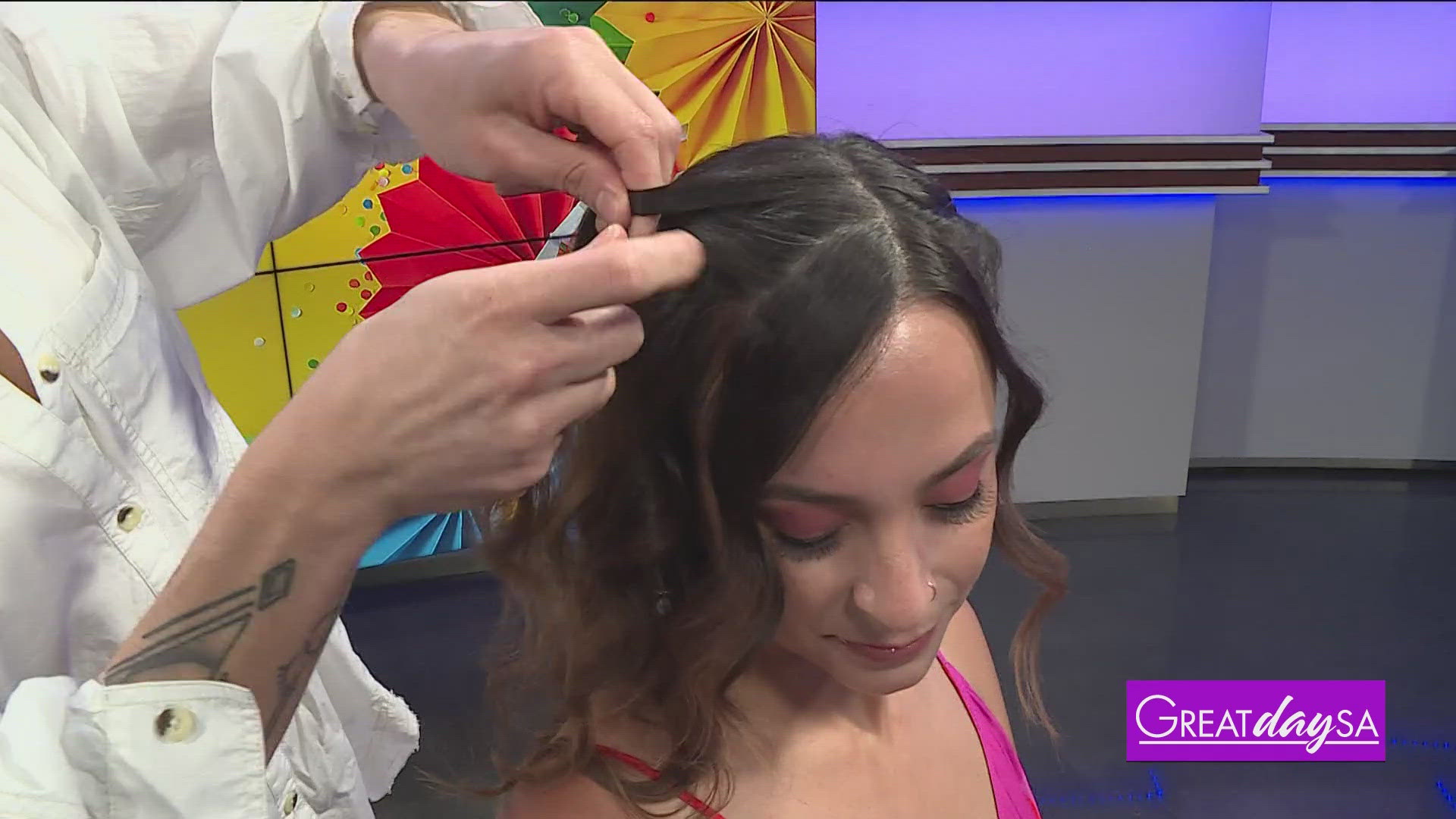 GDSA Hairstylist Juan Torres shares a fun hairdo for Fiesta.