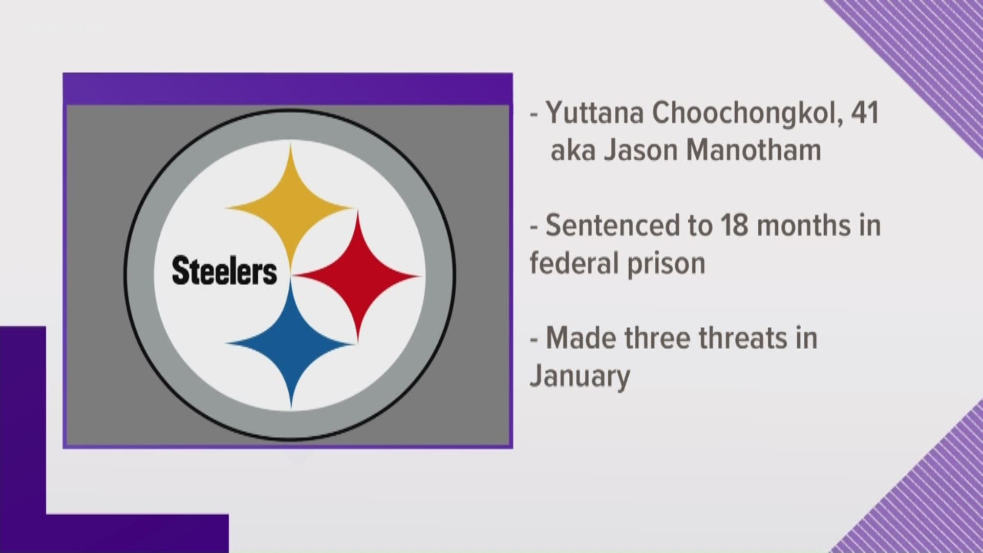 A judge on Tuesday sentenced a 41-year-old San Antonio man to jail for threatening to shoot up a Pittsburgh Steelers playoff game last January.