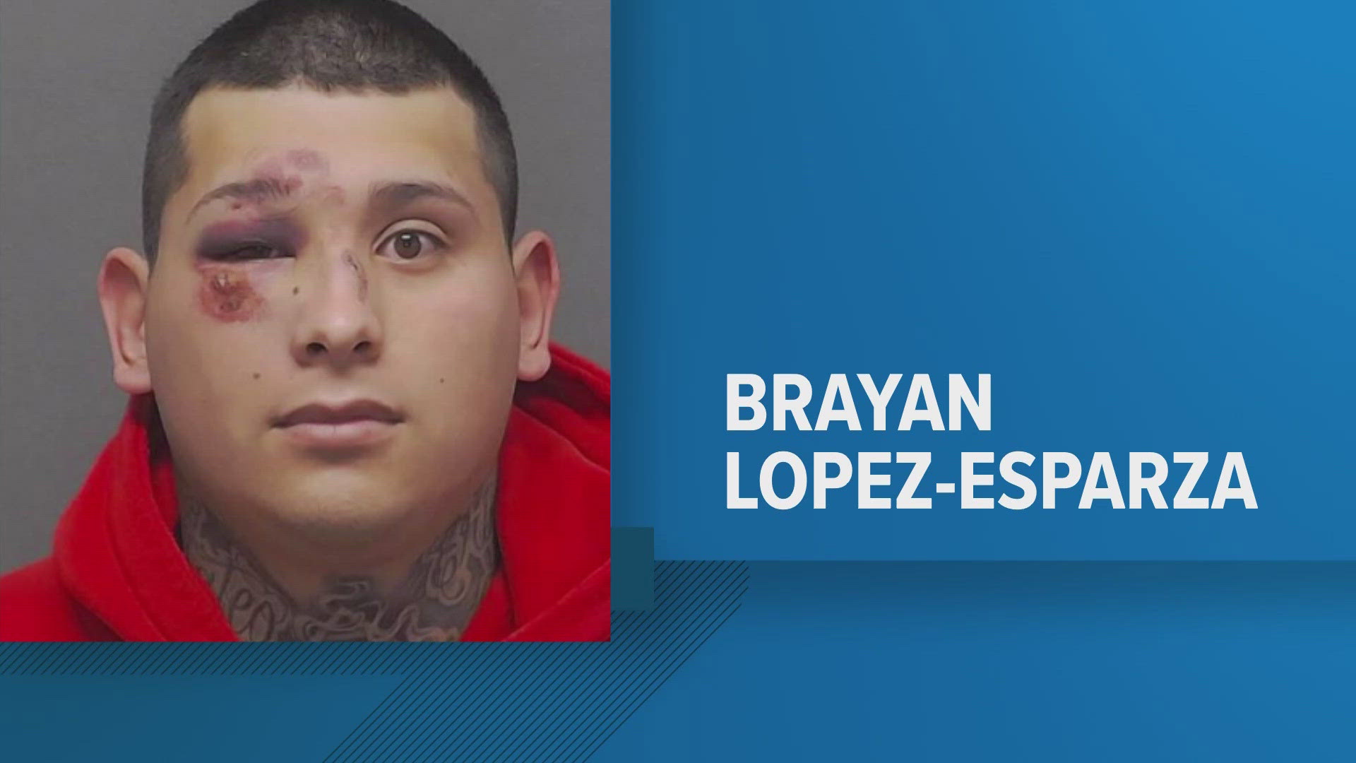 Police say 23-year-old Bryan Lopez-Esparza is accused of shooting two people Sunday morning at a home on Rasa Drive after an argument broke out.